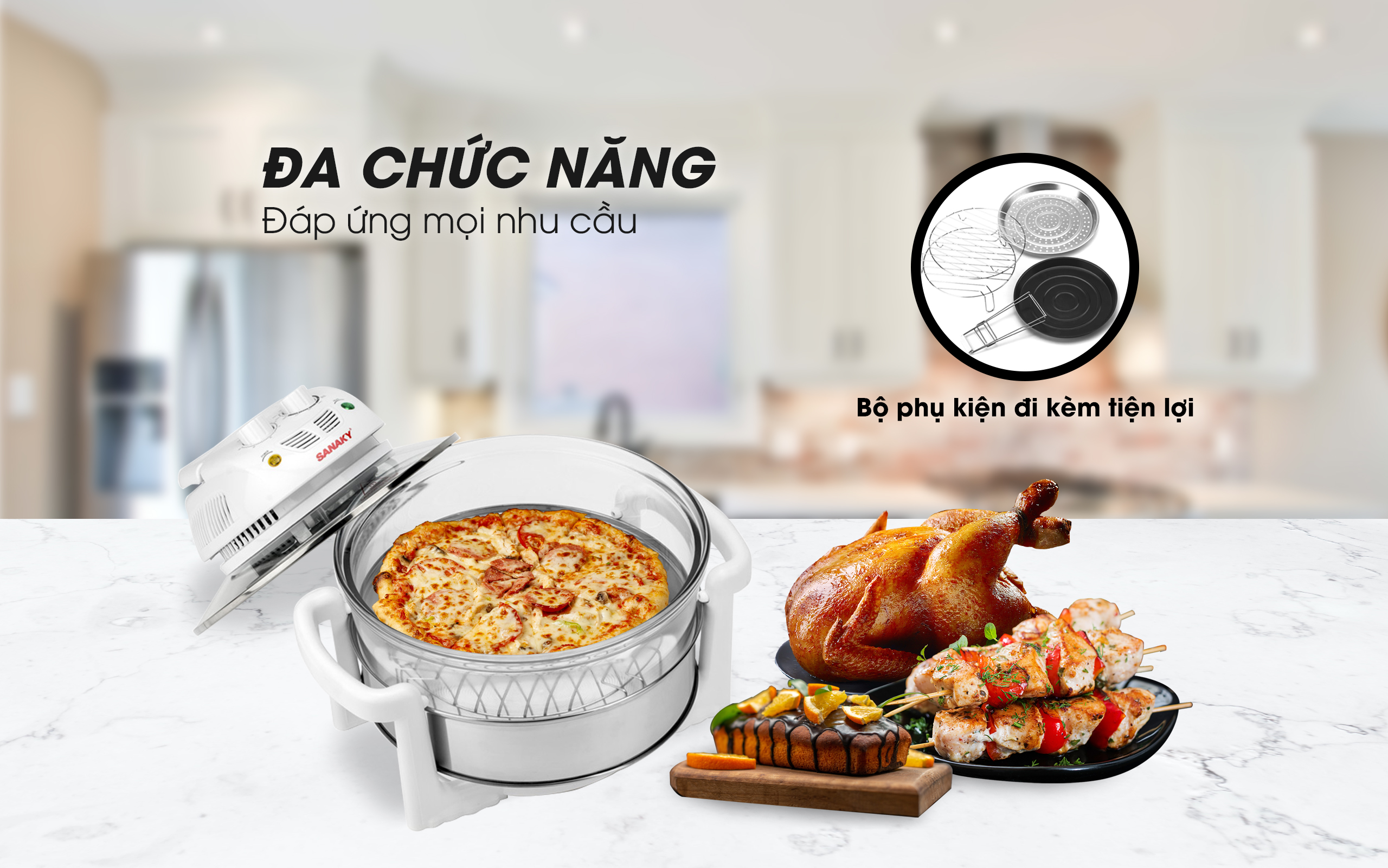 Nồi Nướng Thủy Tinh Sanaky VH-188T/D