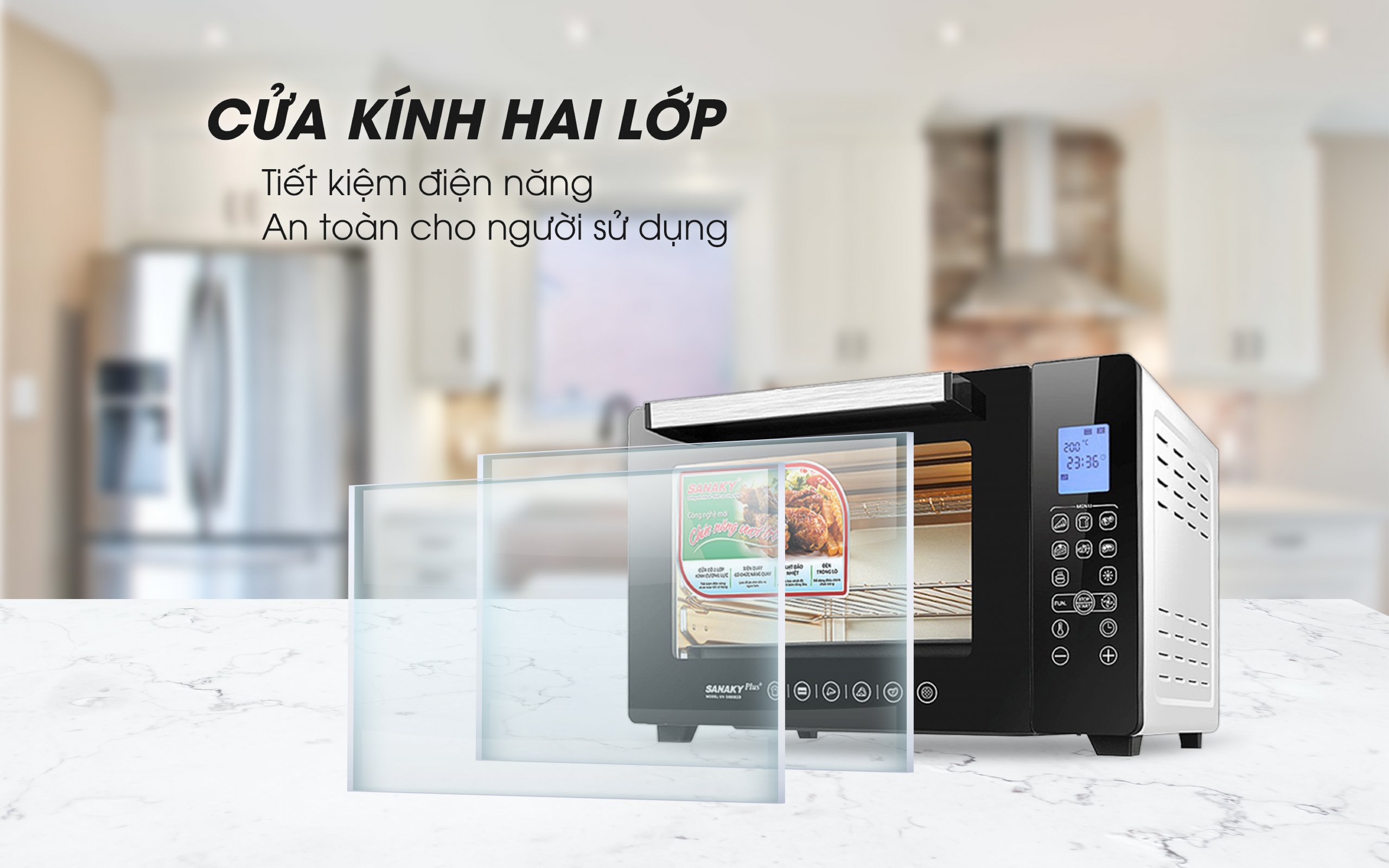 Lò Nướng Sanaky VH-5088S2D/N2D