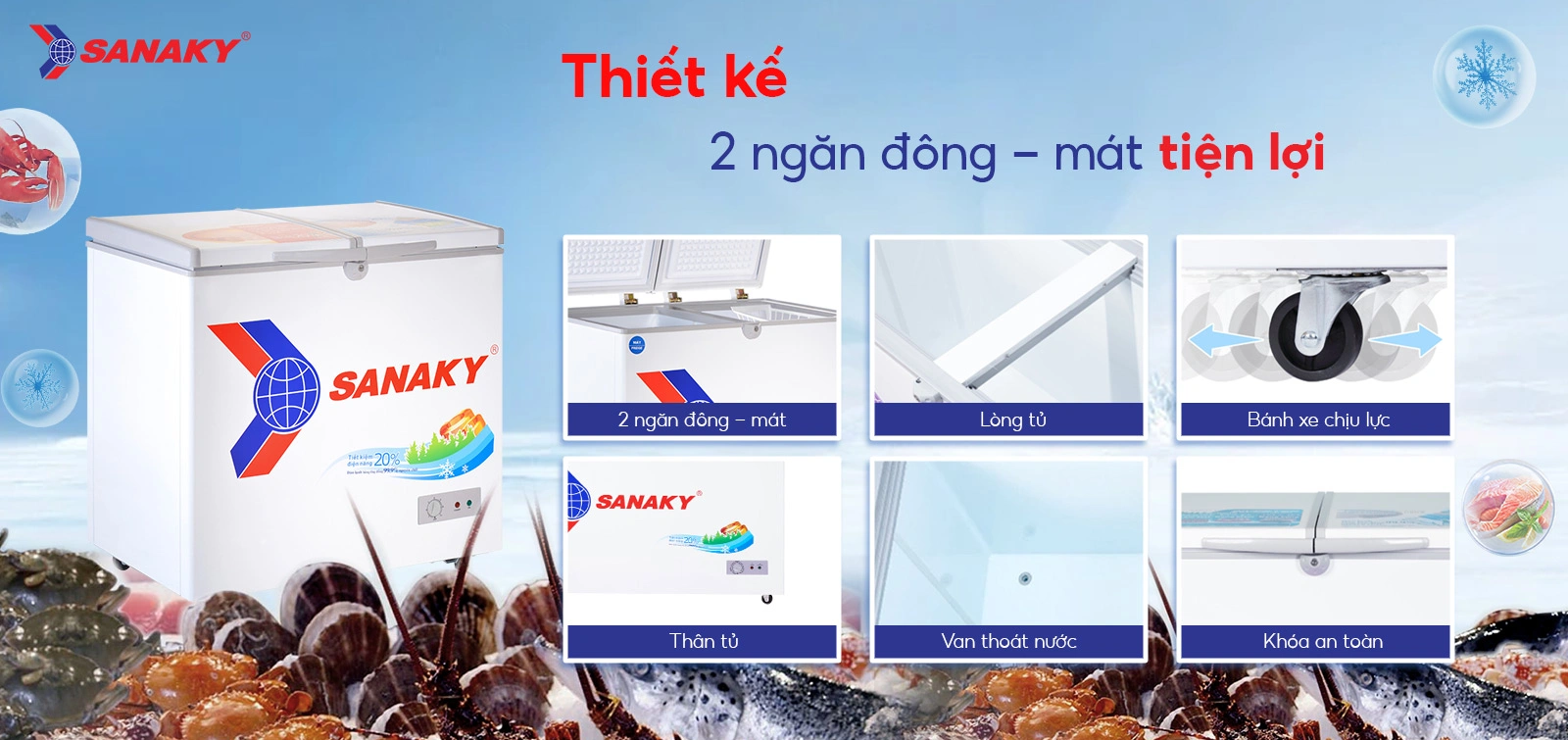 Tủ Đông Sanaky VH-2599W1