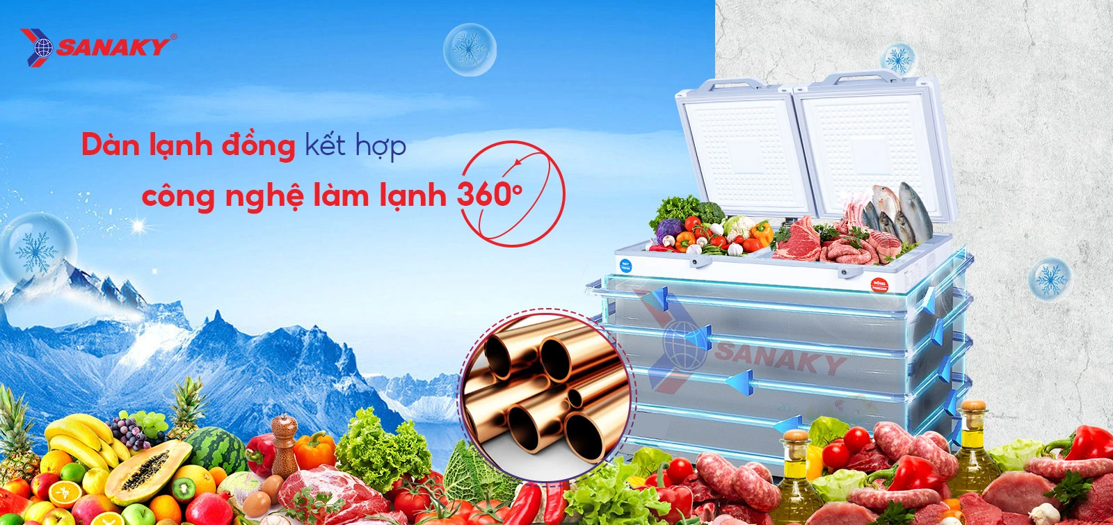 Tủ Đông Sanaky VH-2599W2KD