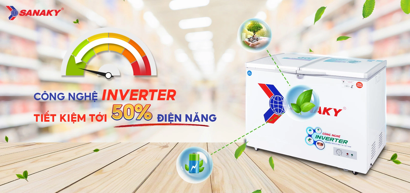 Tủ Mát Sanaky VH-408KL