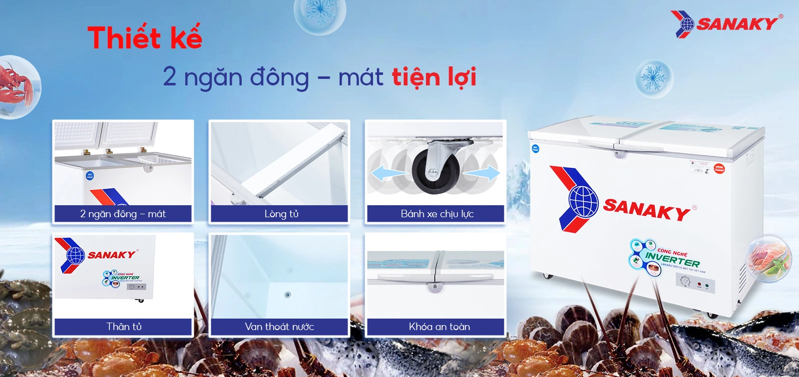 Tủ Mát Sanaky VH-408KL
