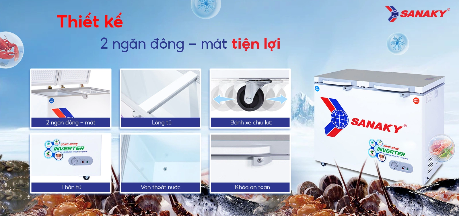 Tủ Đông Sanaky VH-2599W4K