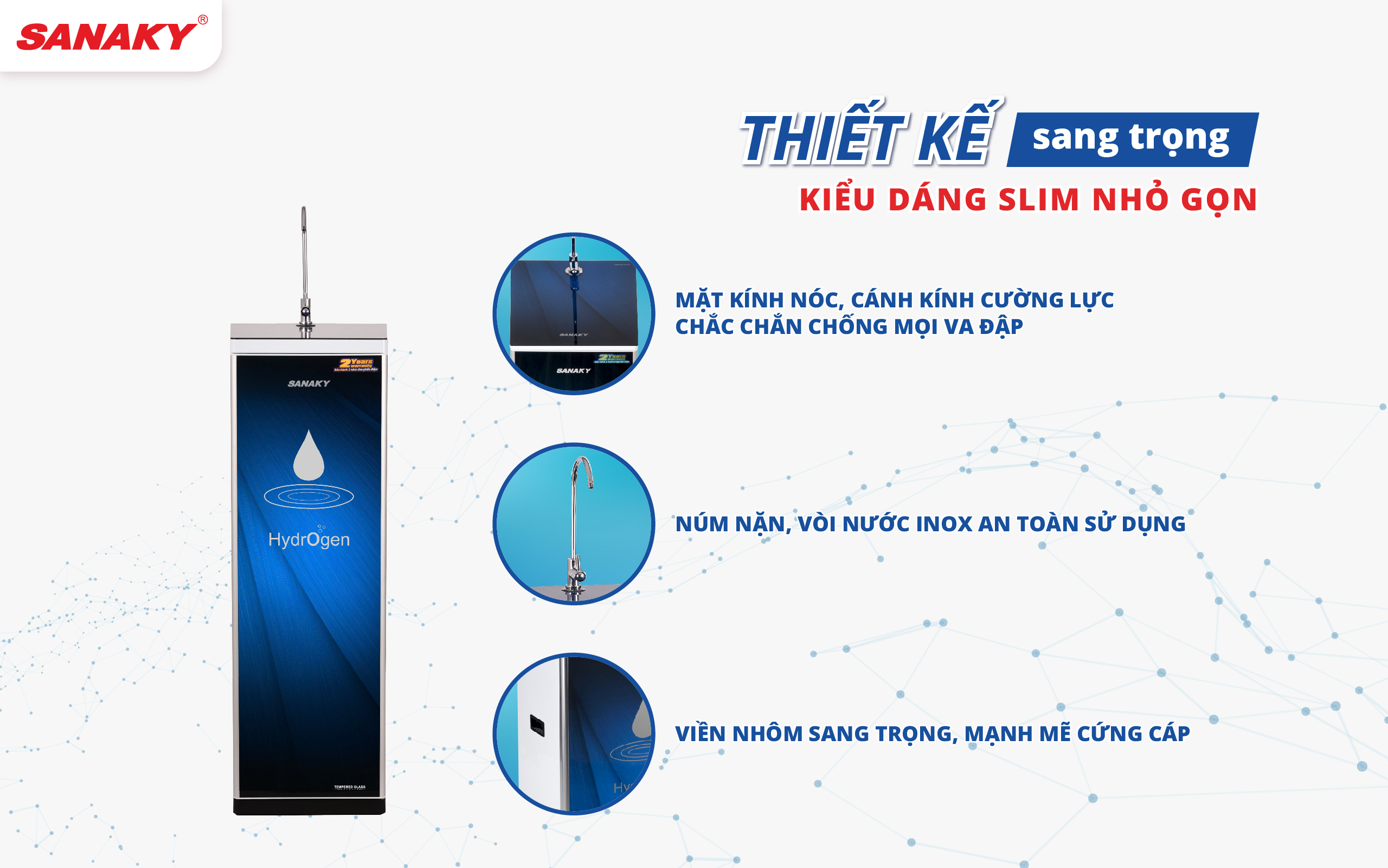 Máy lọc nước Sanaky Slim VH-3110VD