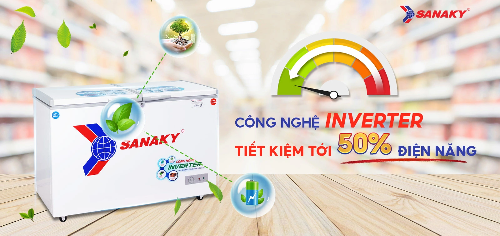 Tủ Mát Sanaky VH-408W3L