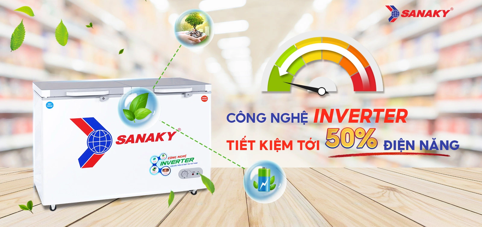 Tủ Đông Sanaky VH-3699W4K