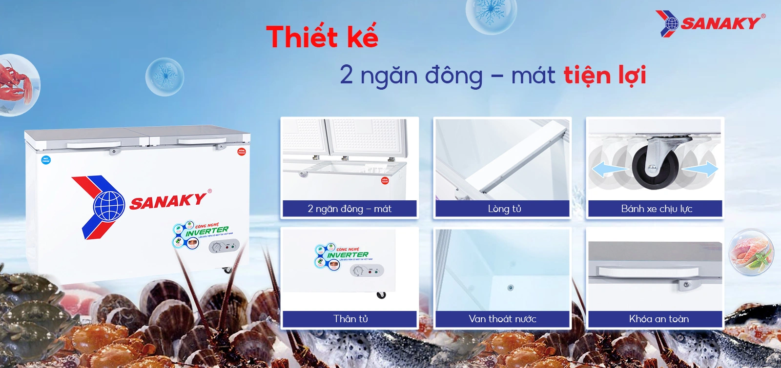Tủ Đông Sanaky VH-3699W4K