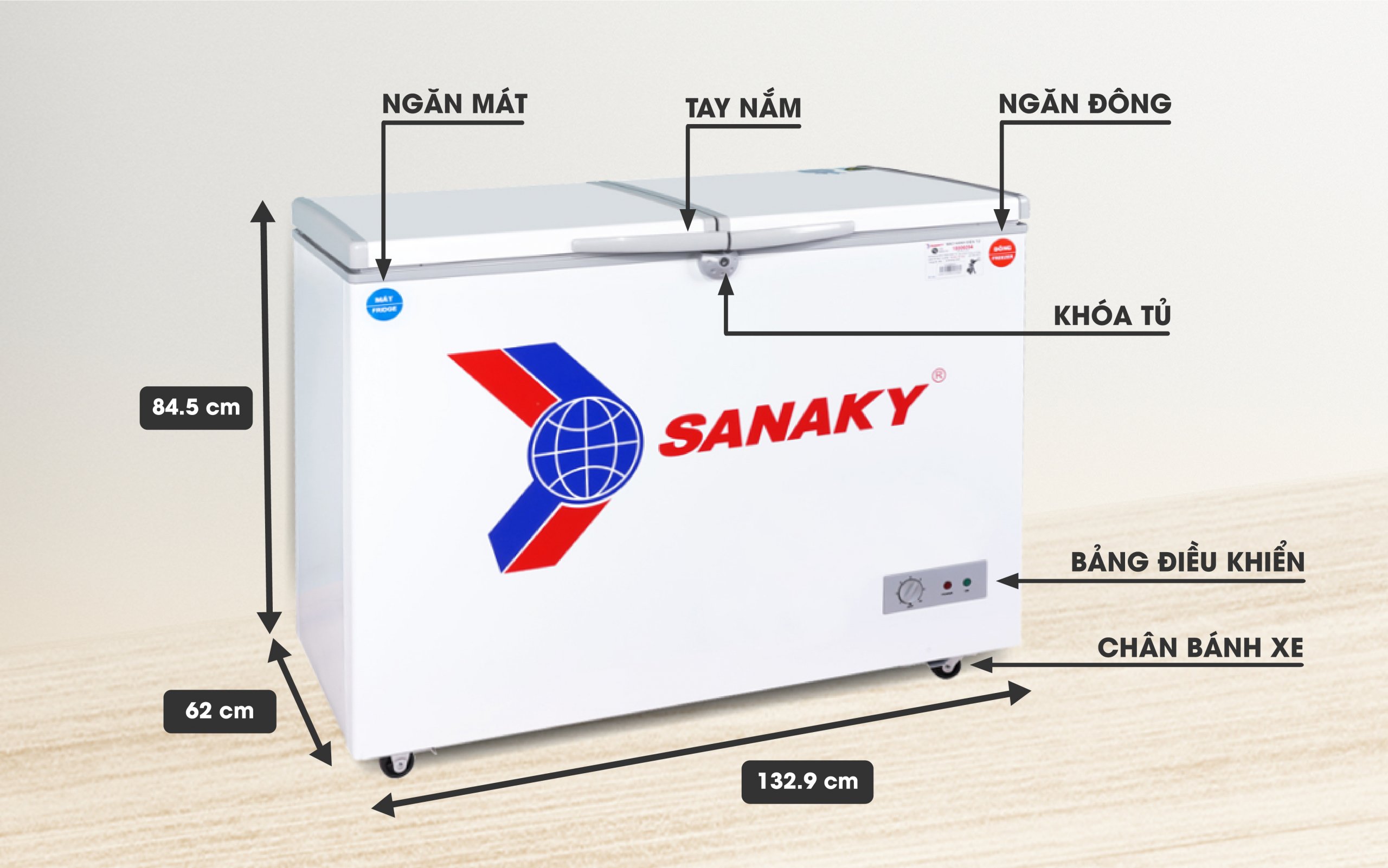 Tủ Đông Sanaky VH-405W2