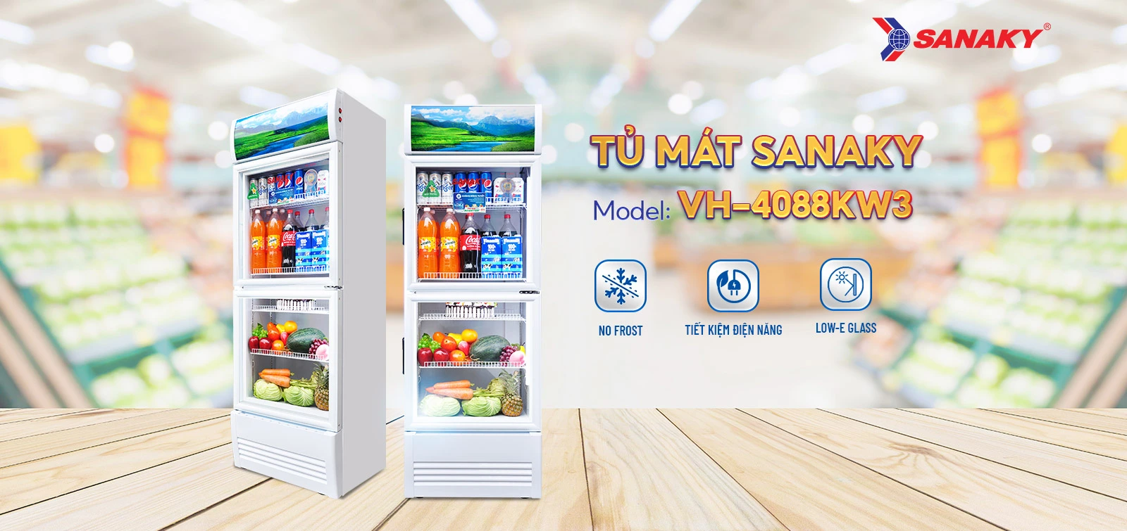 Tủ mát Sanaky VH-4088KW3
