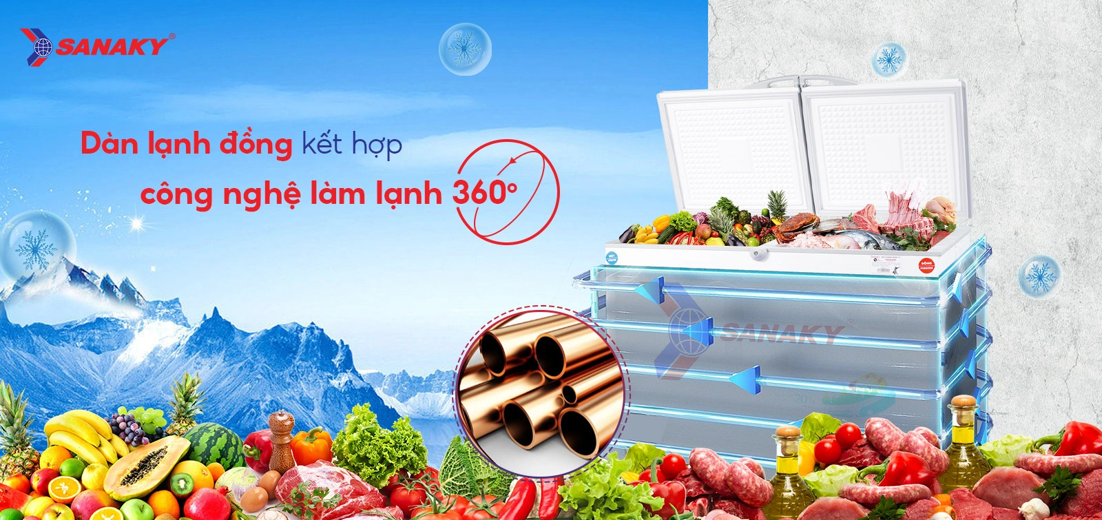 Tủ Đông Sanaky VH-4099W1