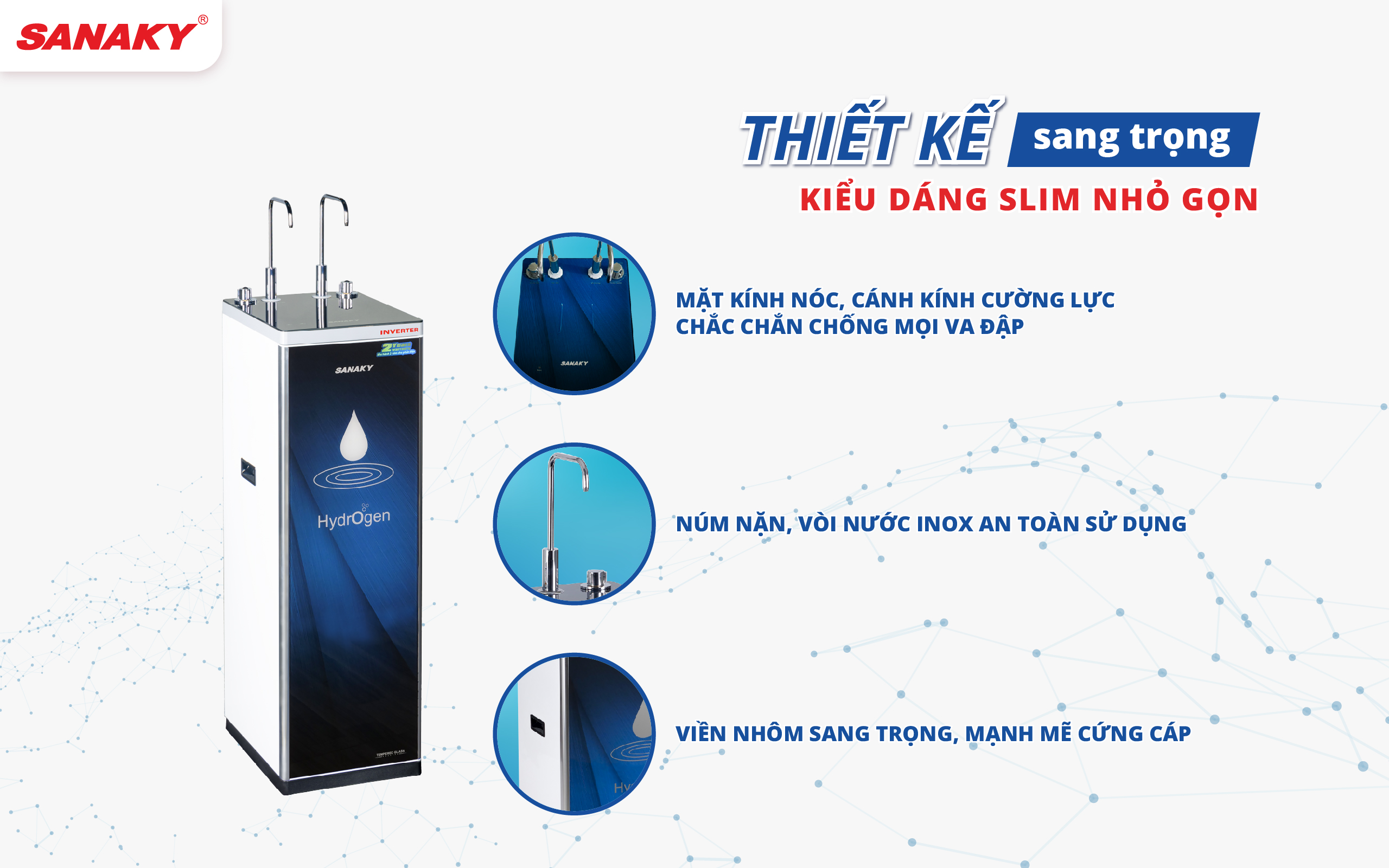 Máy lọc nước Sanaky Slim VH-4102VD