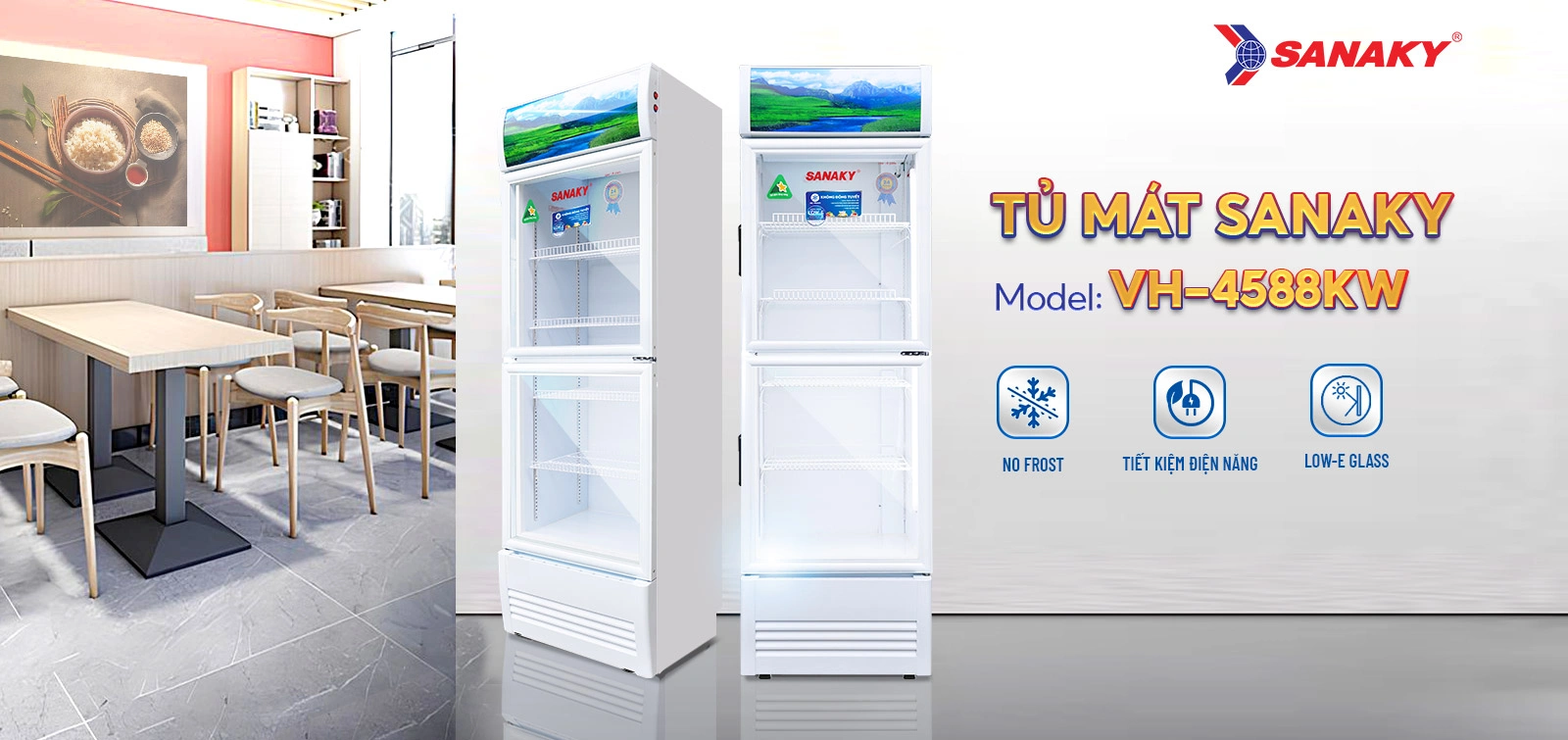 Tủ mát Sanaky VH-4588KW