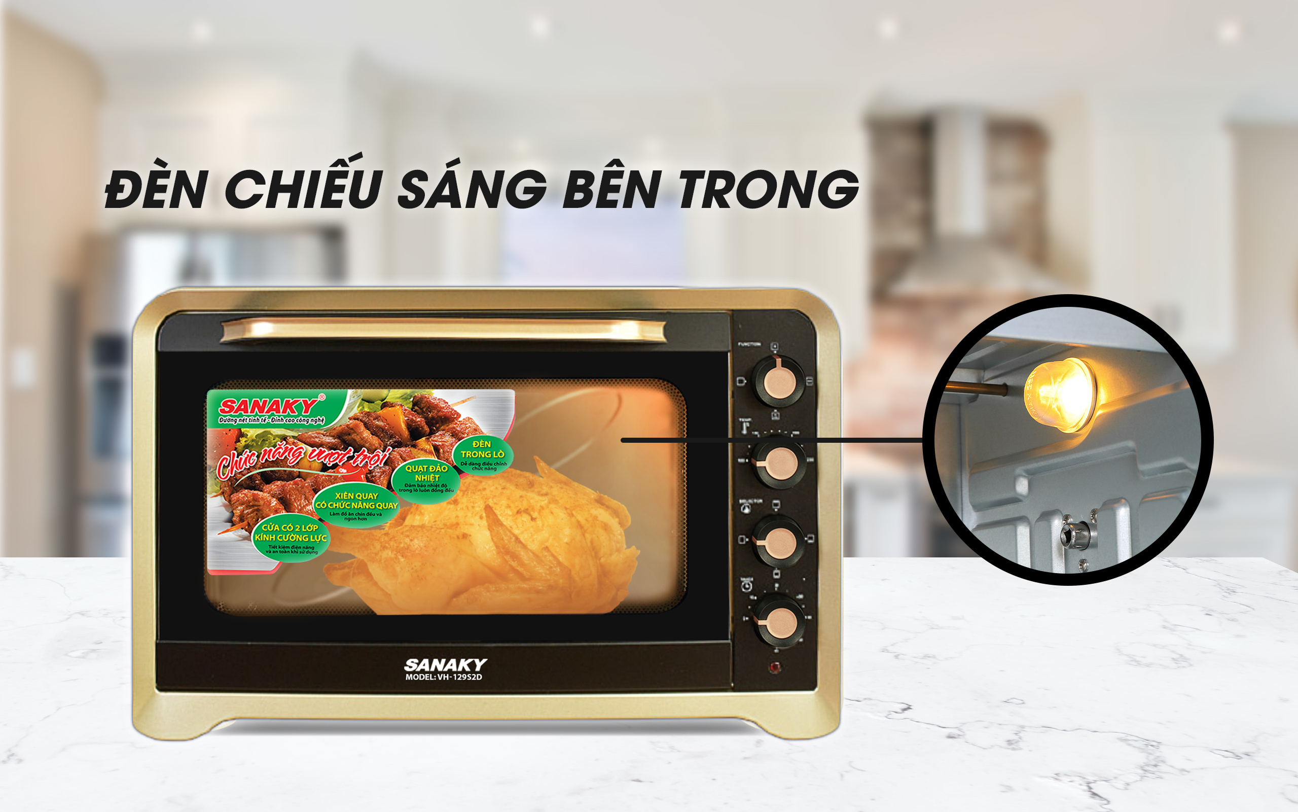 Lò Nướng Sanaky VH-129S2D/N2D