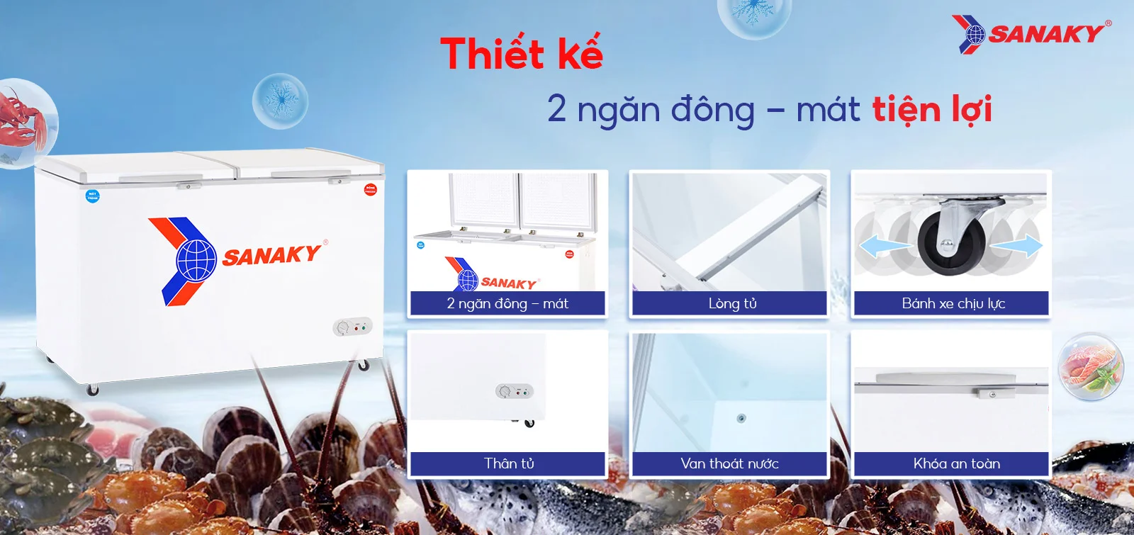 Tủ Đông Sanaky VH-568W2
