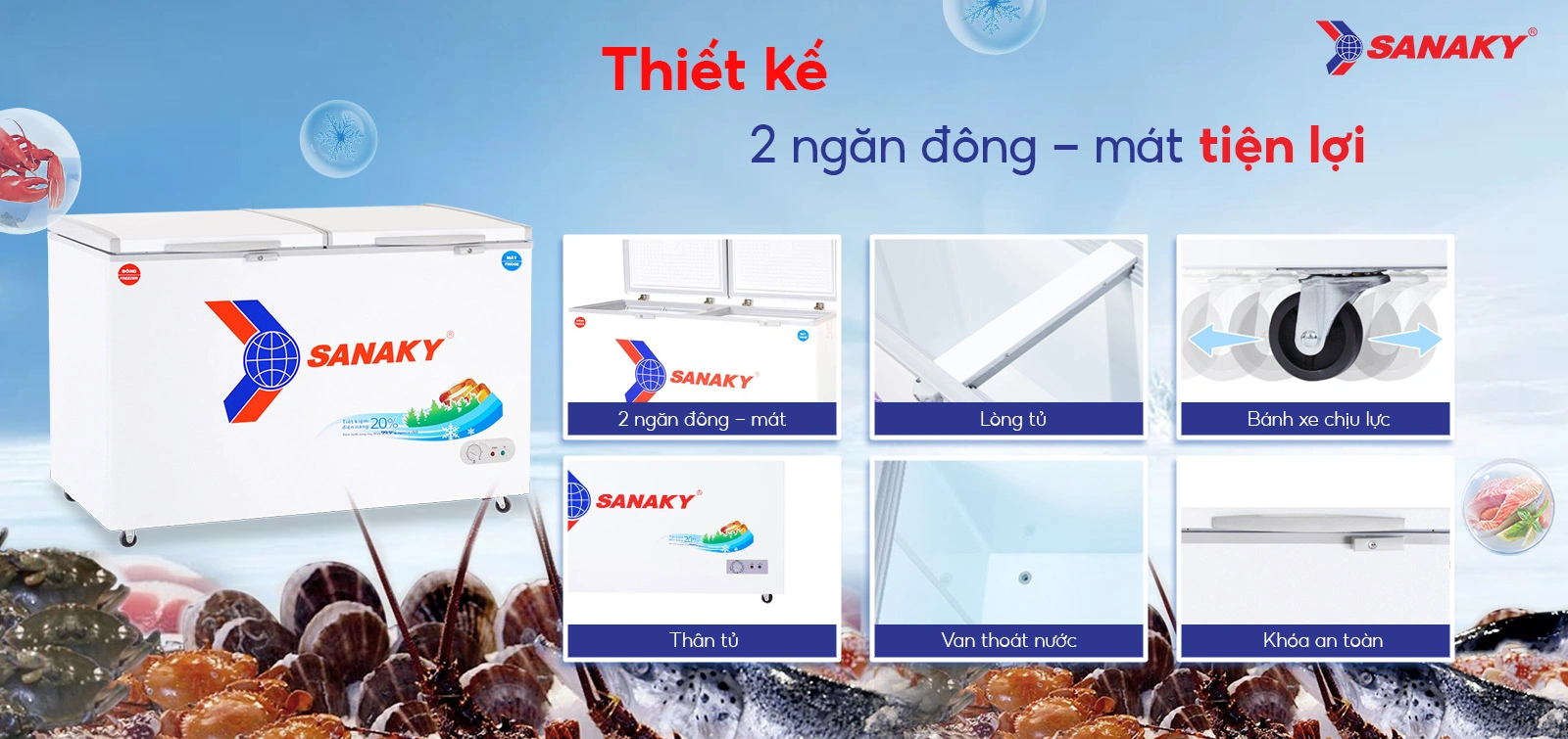 Tủ Đông Sanaky VH-5699W1