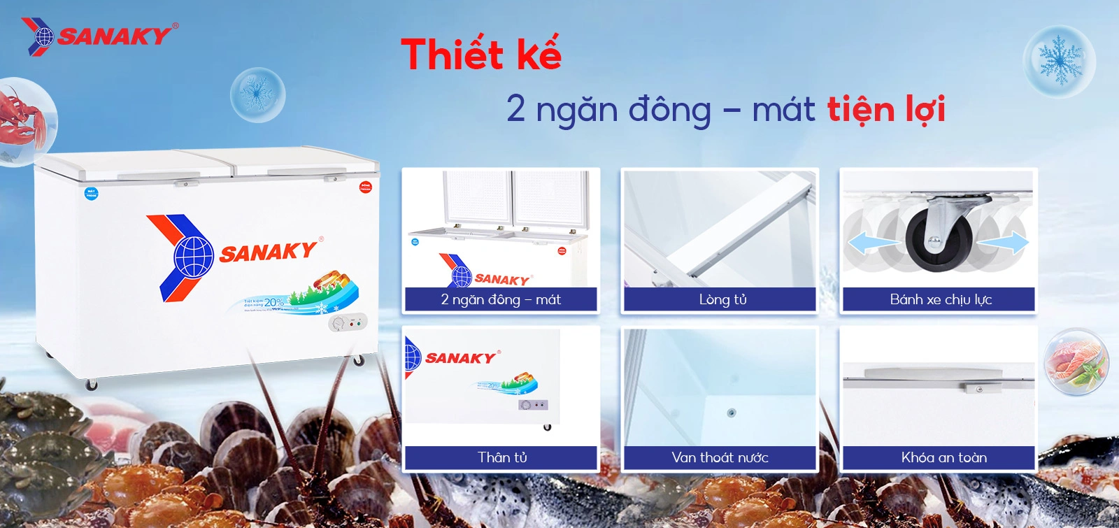 Tủ Đông Sanaky VH-5699W1