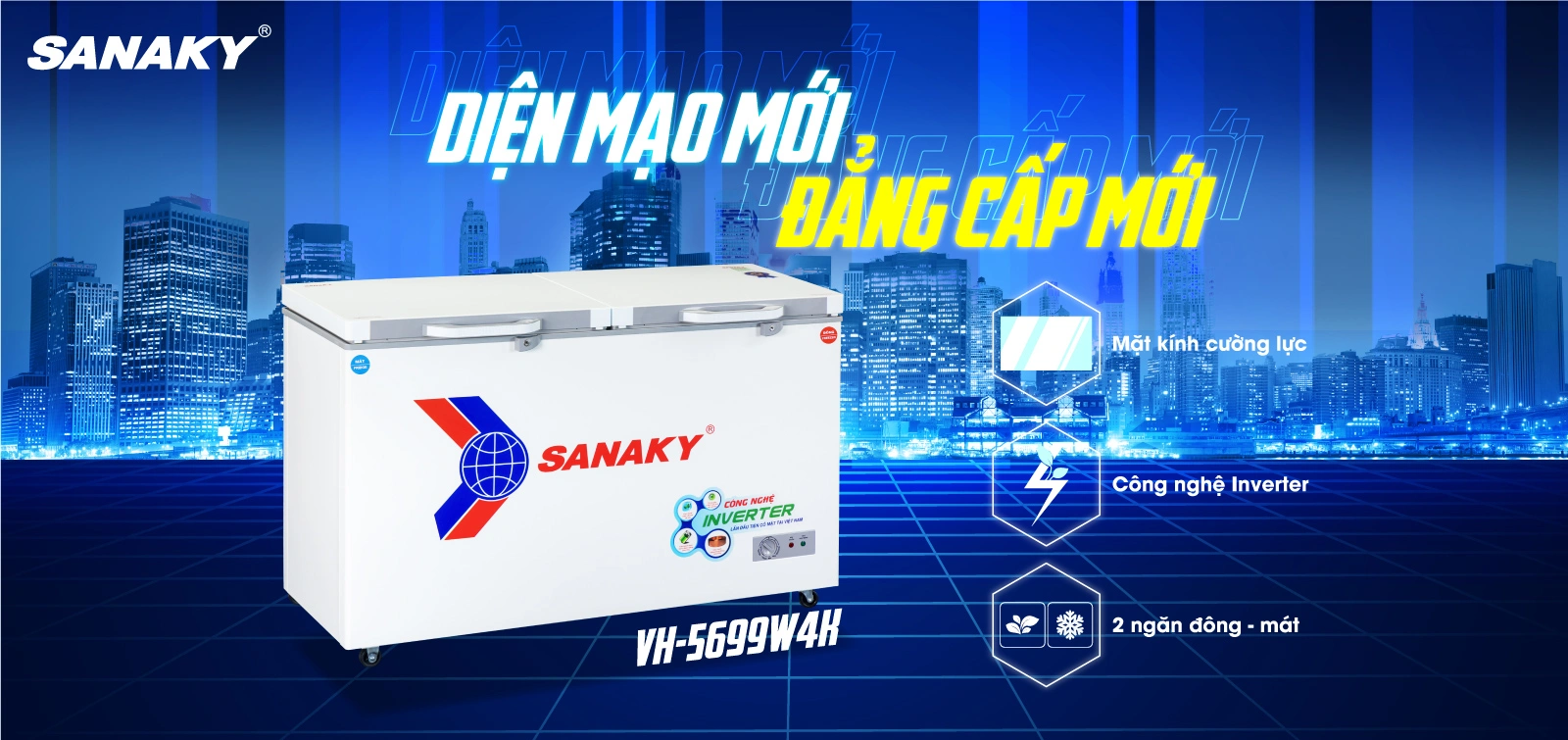 Tủ đông Sanaky VH-5699W4K