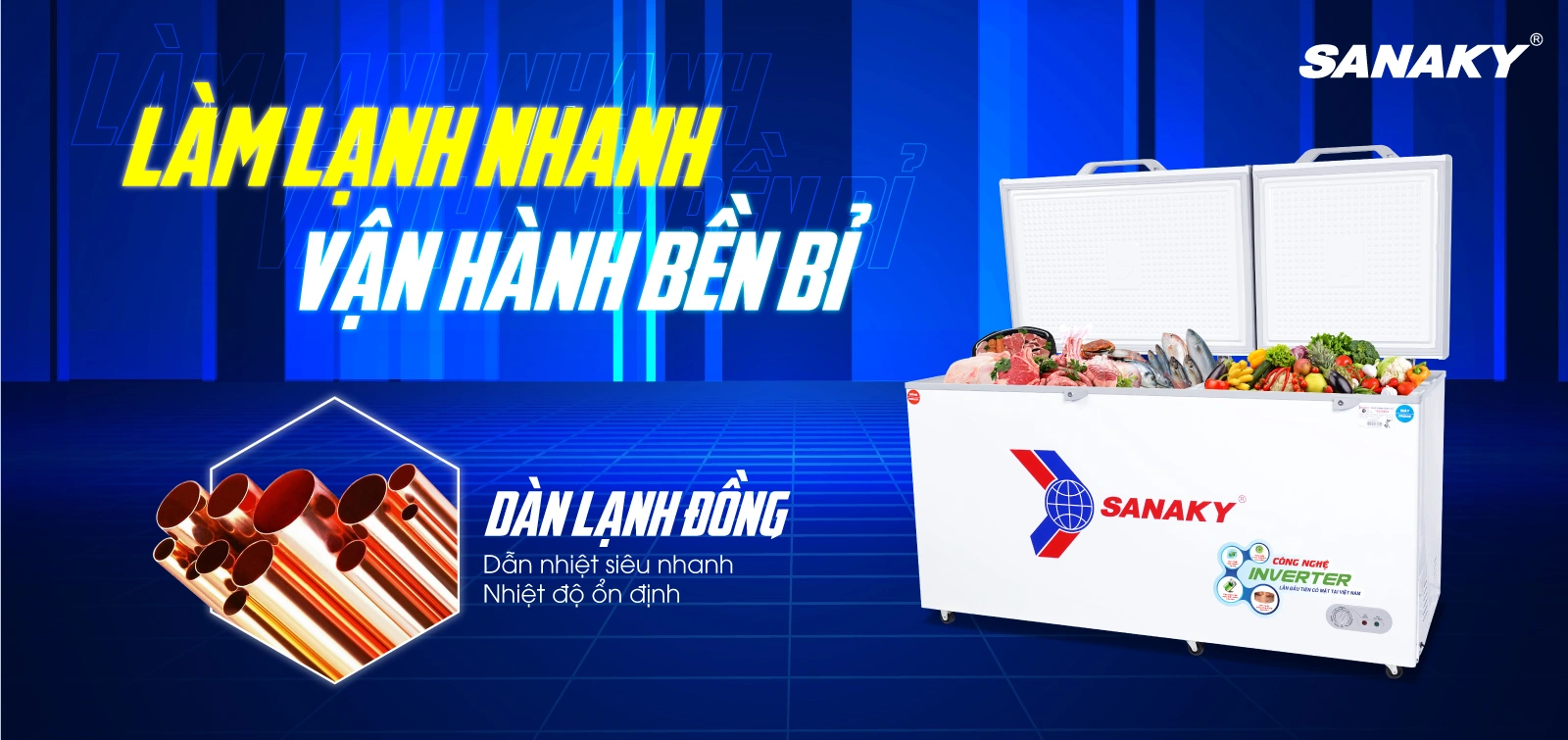 Tủ đông Sanaky VH-6699W4K