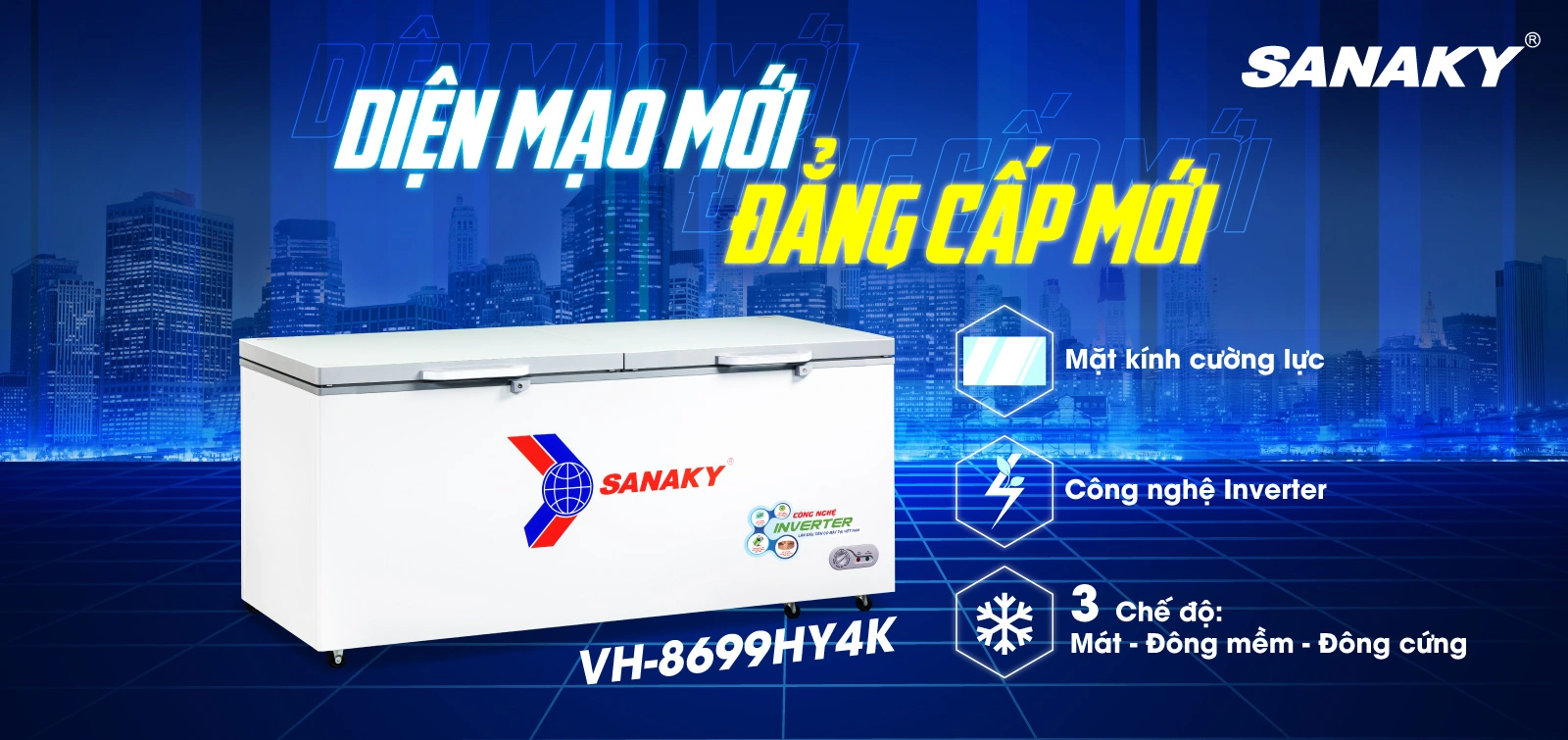 Tủ đông Sanaky VH-1399HY4K