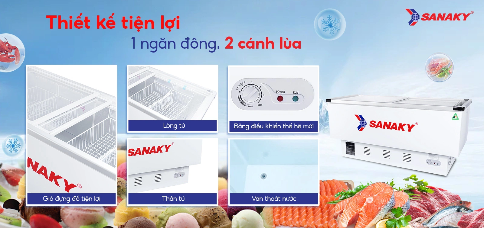 Tủ Đông Sanaky VH-999K