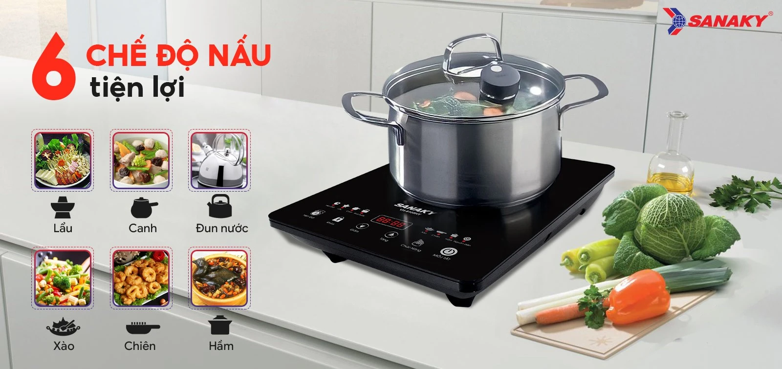 Bếp Từ đơn Sanaky VH-6100HY