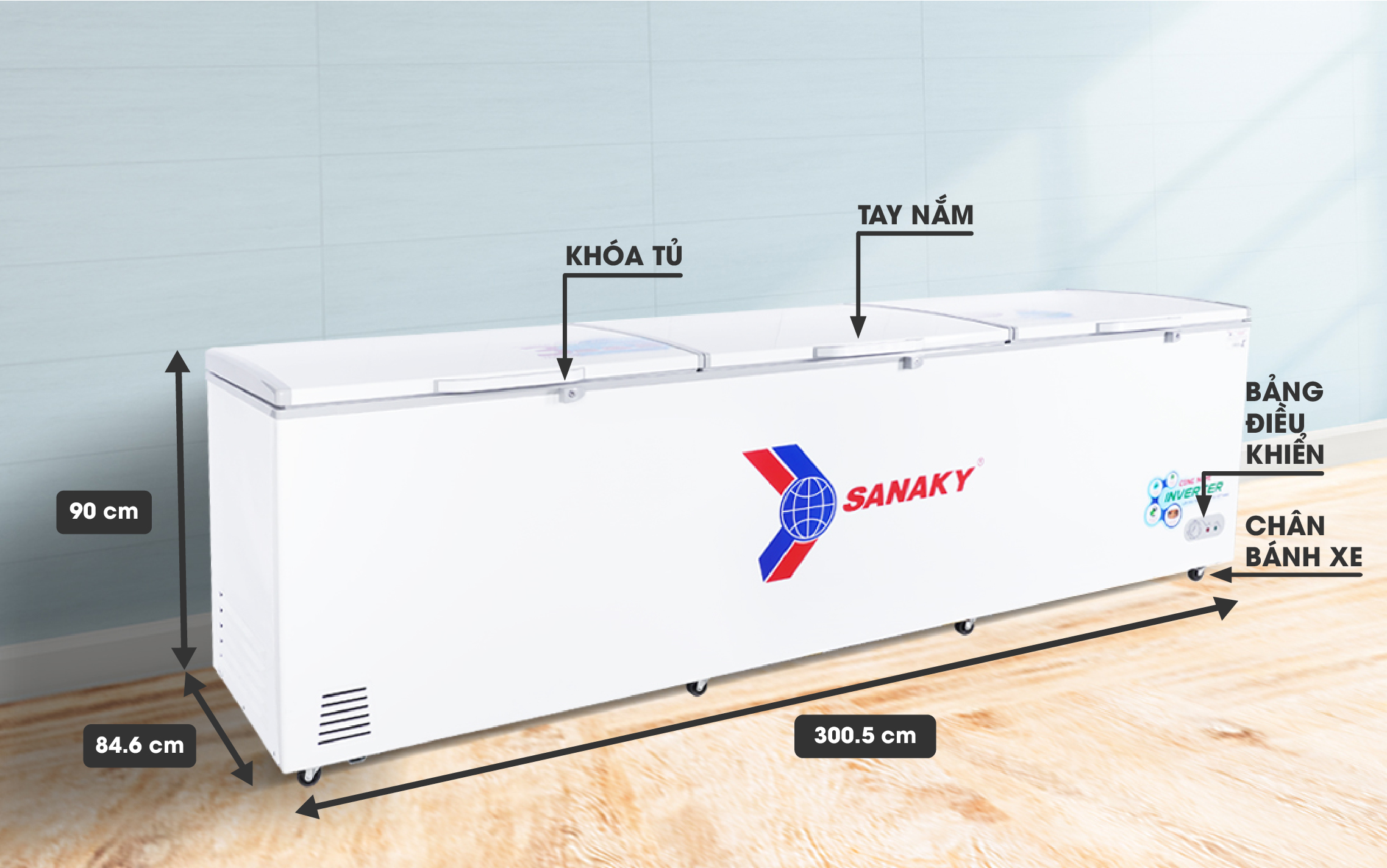 Tủ Đông Sanaky VH-1399HY3
