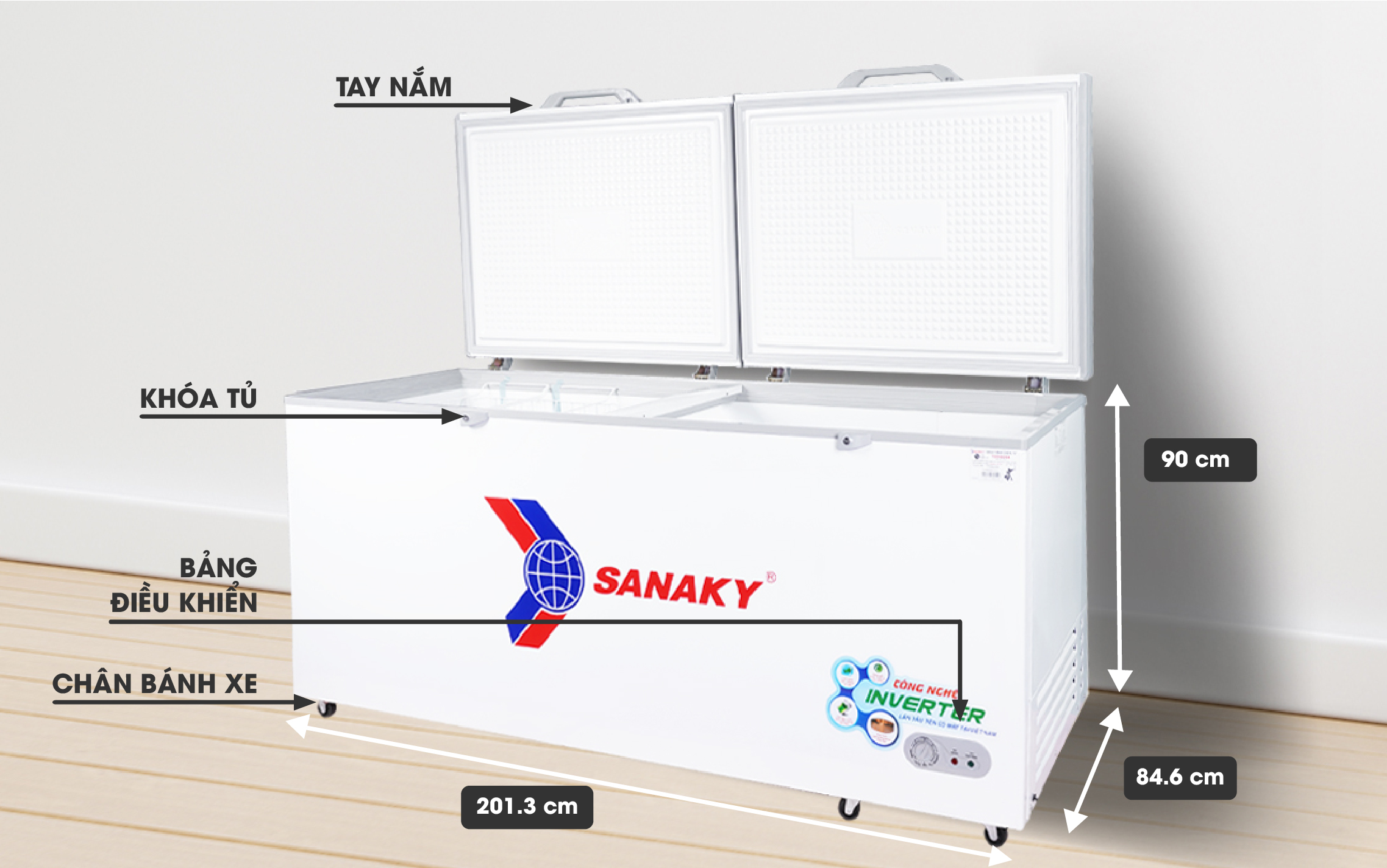 Tủ Mát Sanaky VH-8009HP