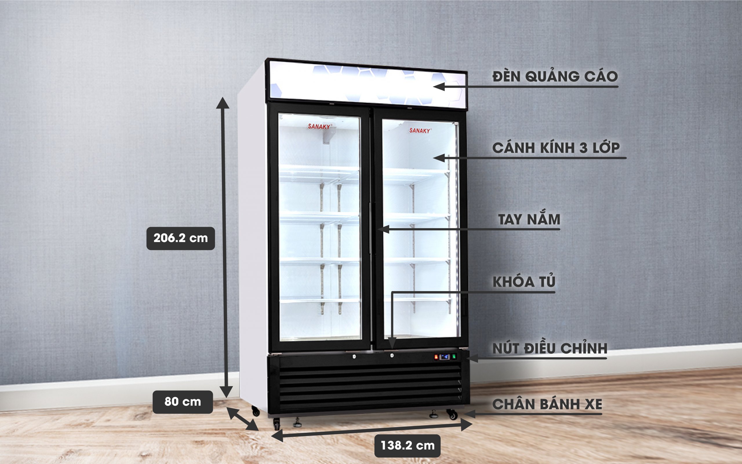 Tủ Đông Sanaky VH-1368K