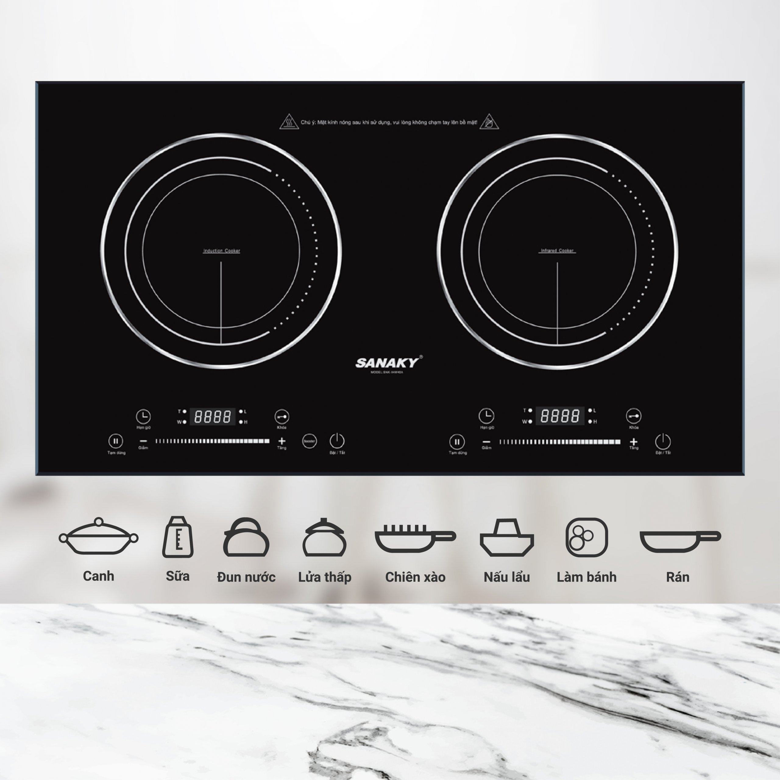 Bếp Từ - Hồng Ngoại Sanaky SNK-IHW40A