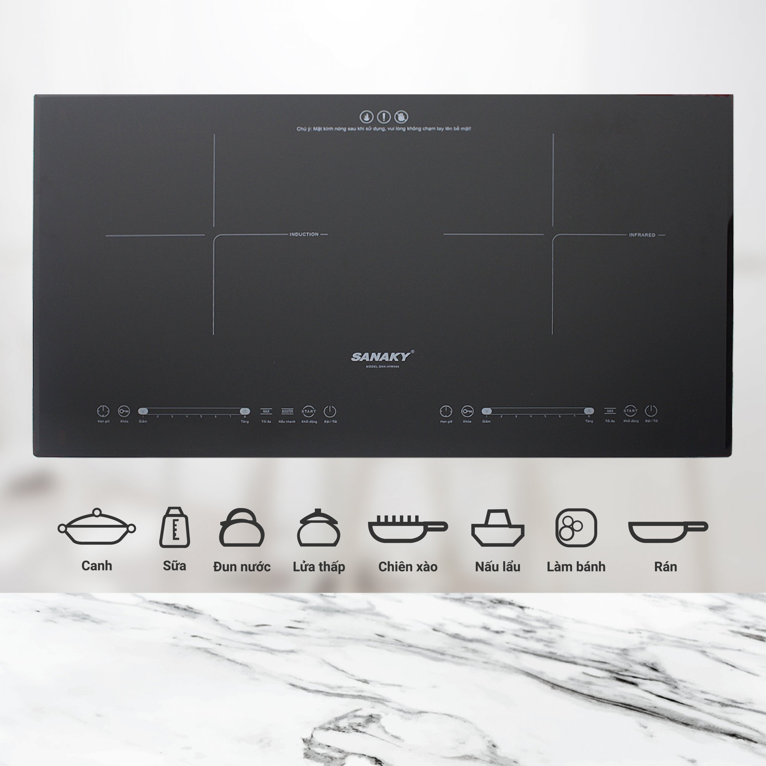 Bếp Từ - Hồng Ngoại Sanaky SNK-IHW44A