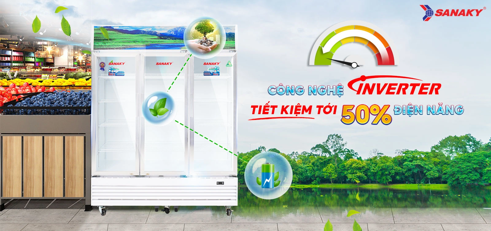 Tủ Mát Sanaky VH-1520HP3
