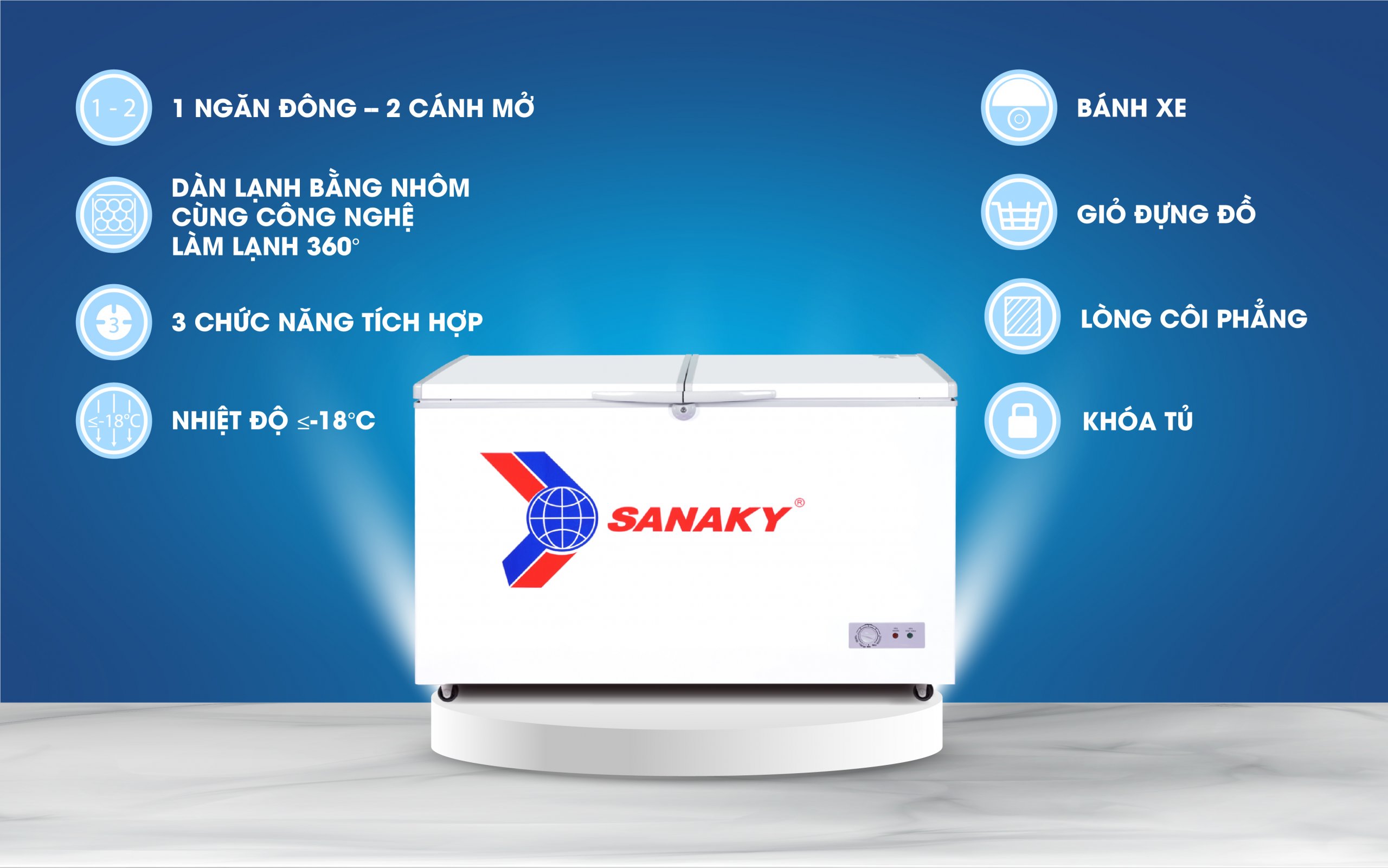 Tủ Đông Sanaky VH-365A2