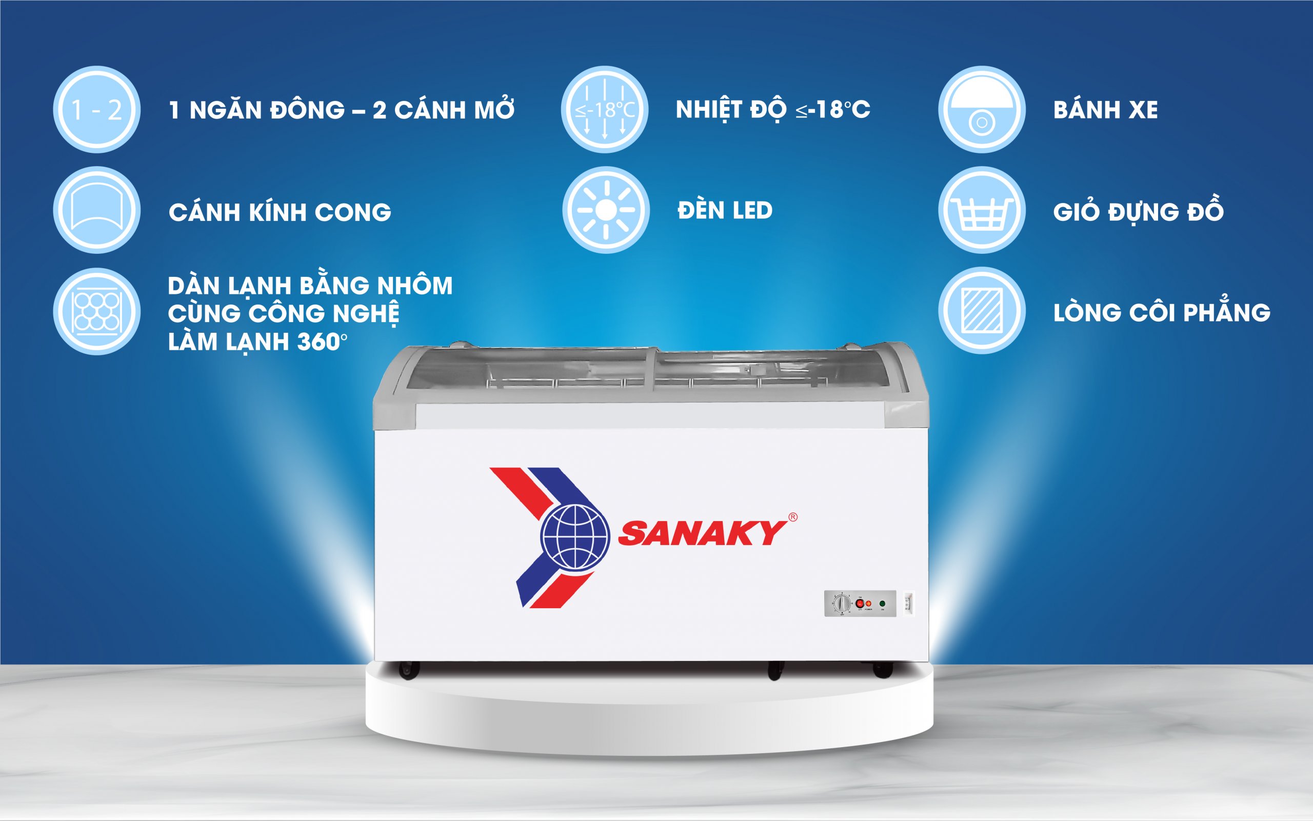 Tủ Đông Sanaky VH-382KB