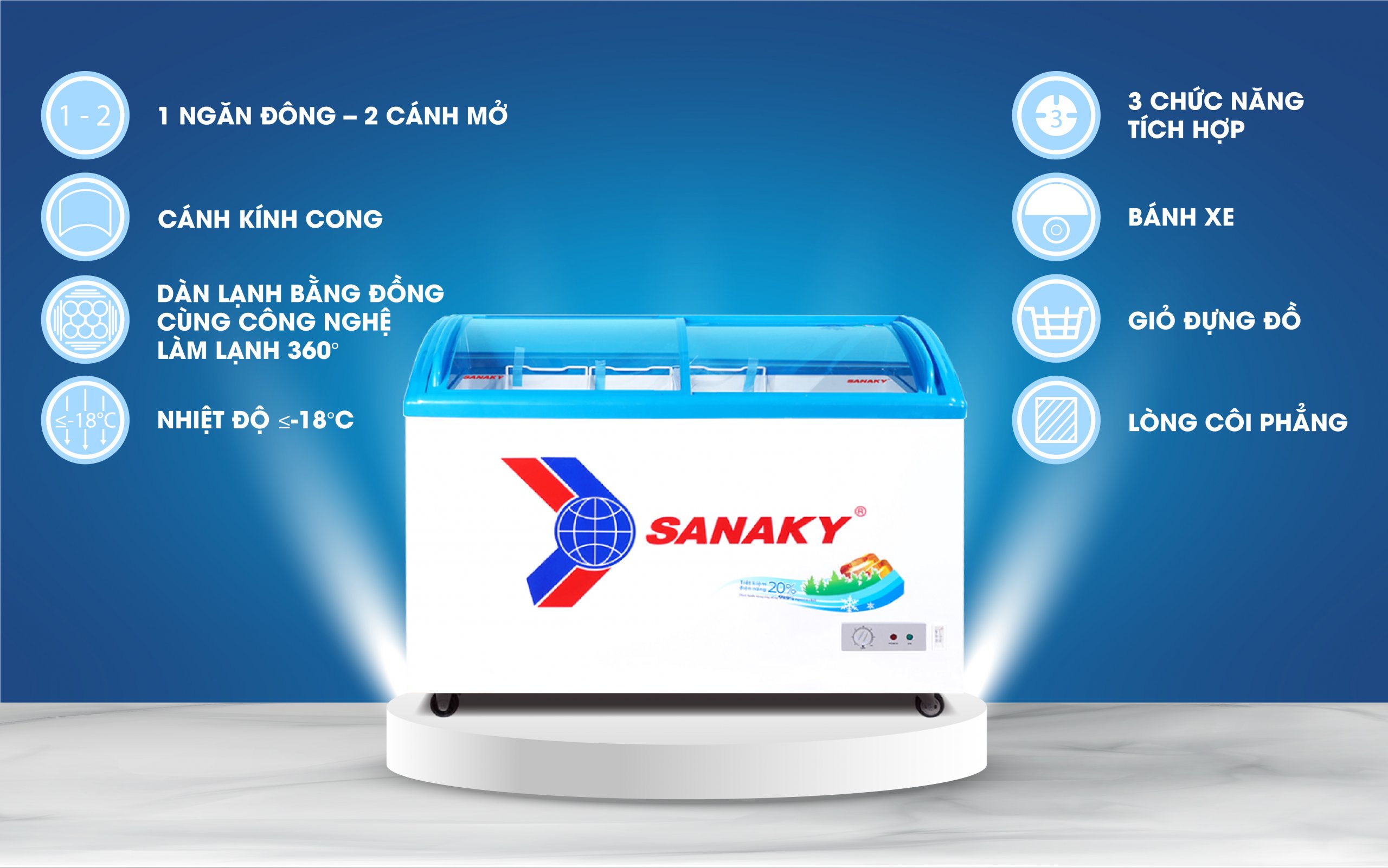Tủ Đông Sanaky VH-3899K