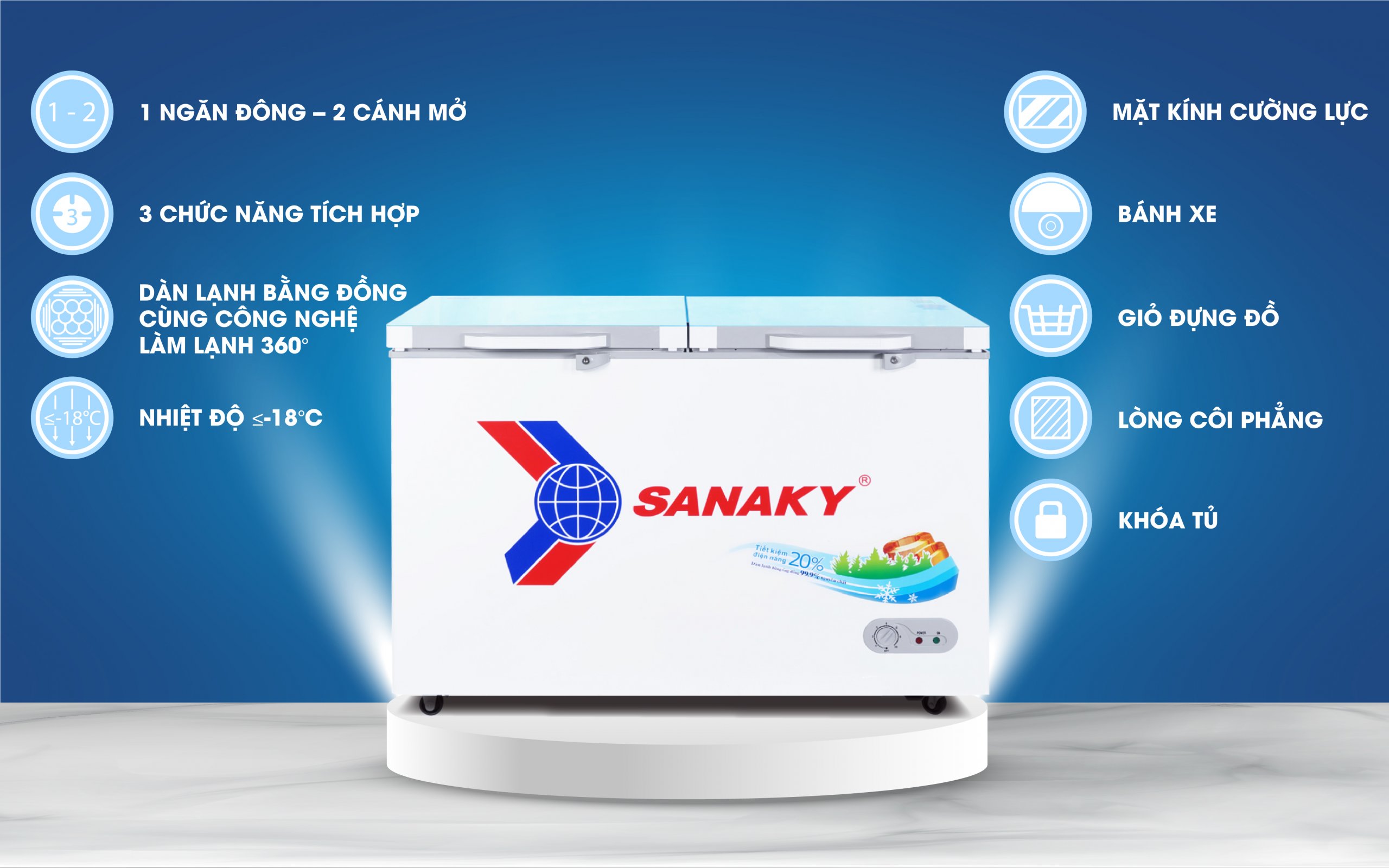 Tủ Đông Sanaky VH-3699A2KD