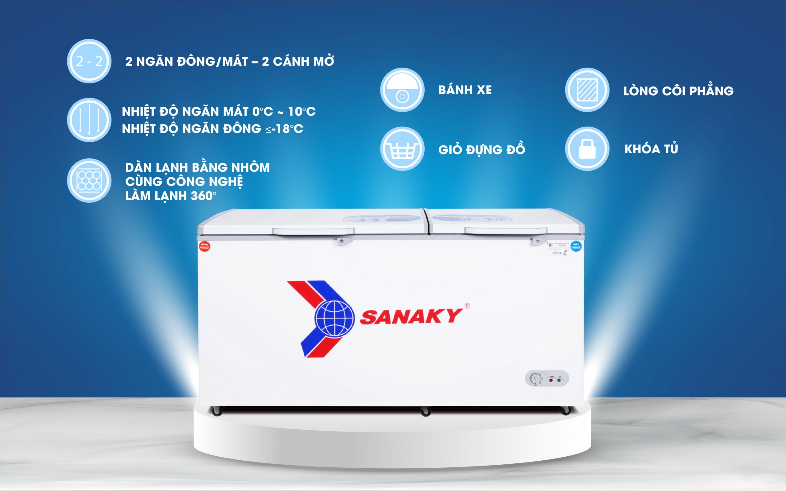Tủ Đông Sanaky VH-668W2