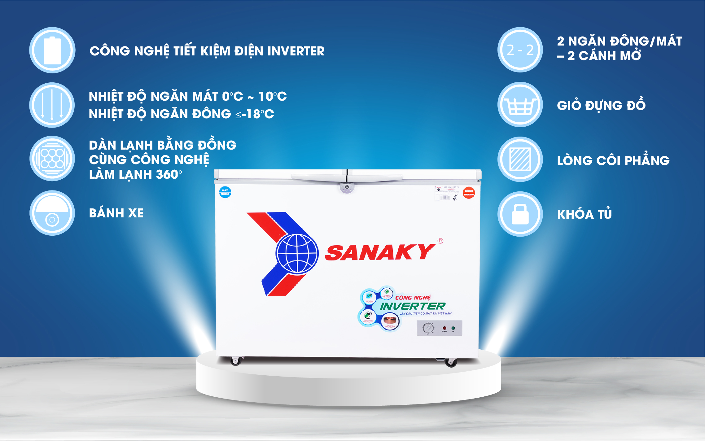 Tủ Mát Sanaky VH-408KL