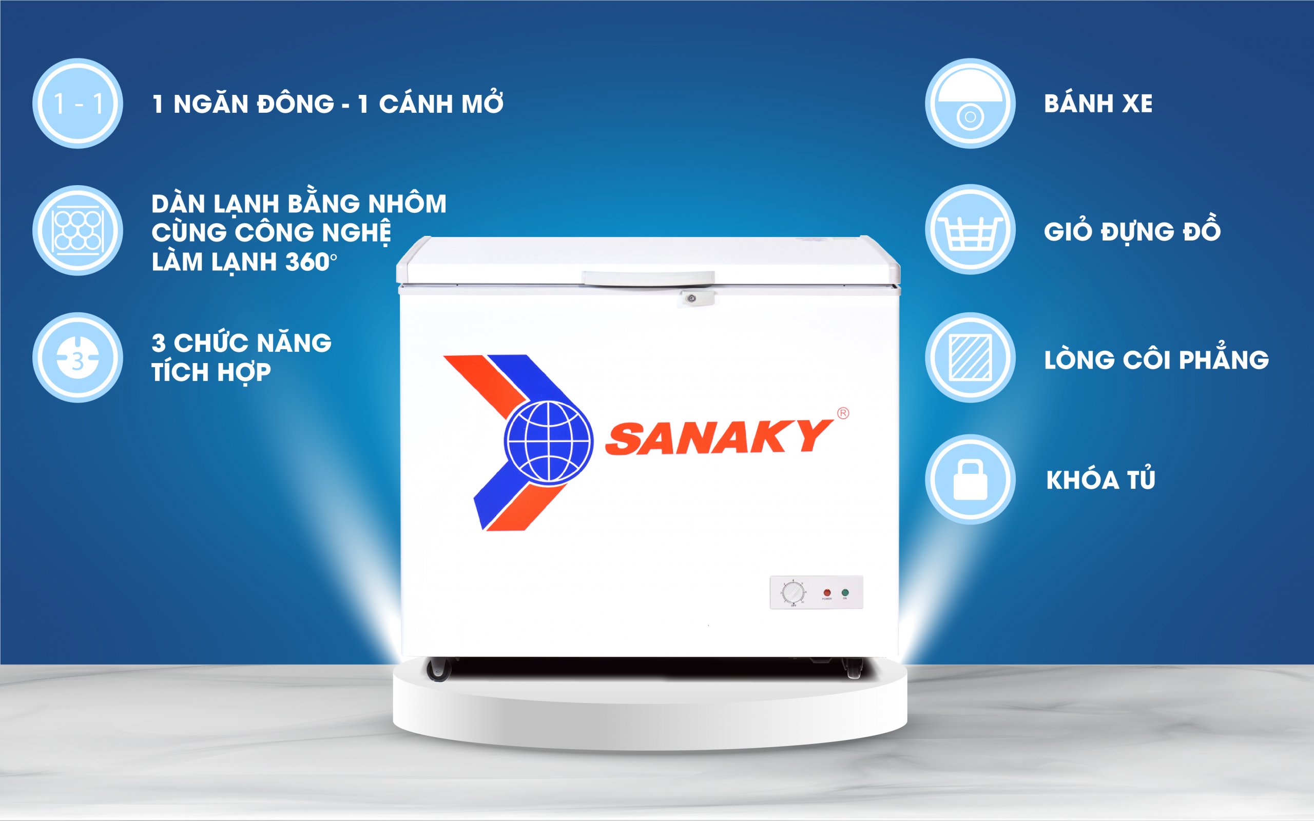 Tủ Đông Sanaky VH-225HY2