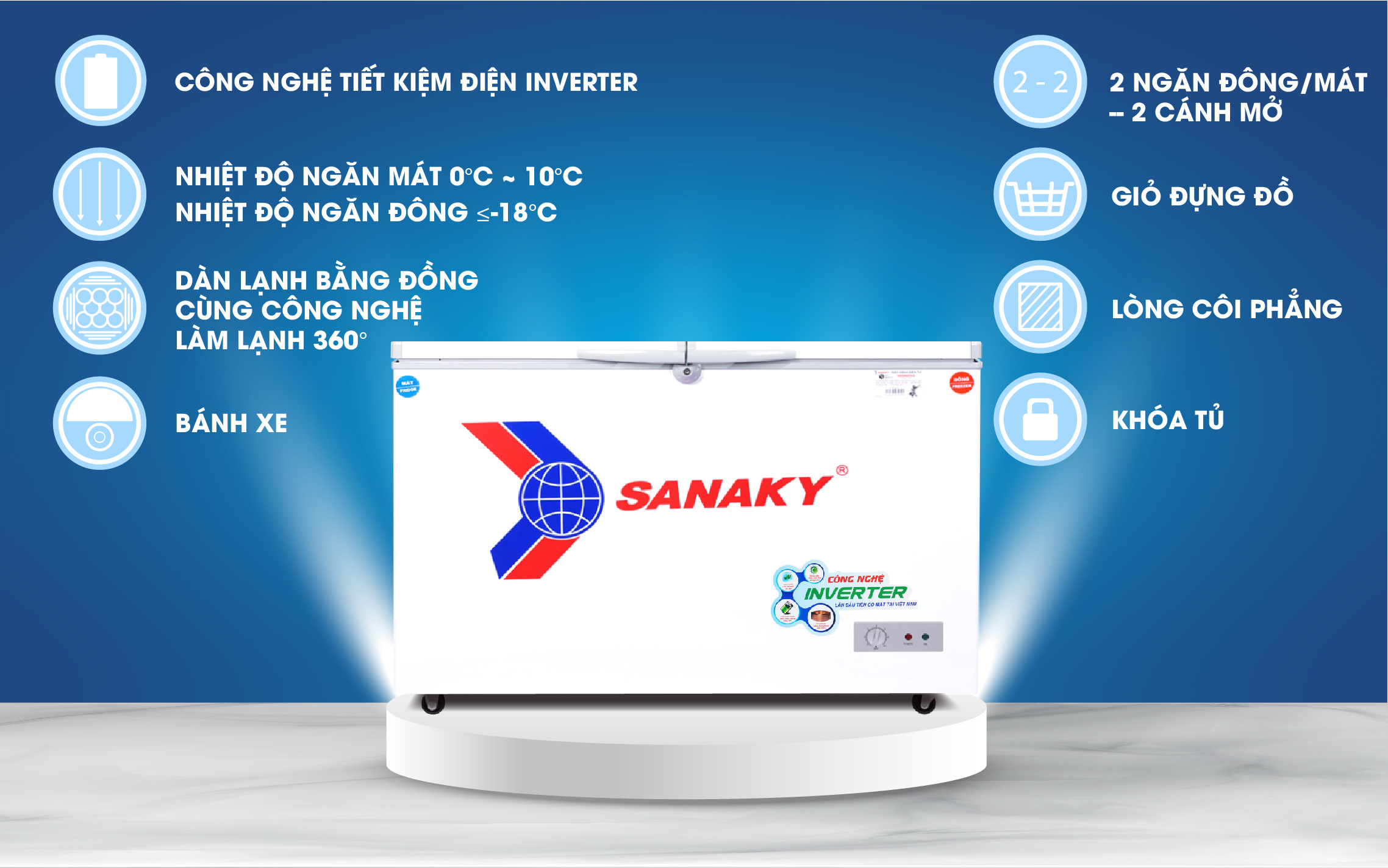 Tủ Mát Sanaky VH-408W3L