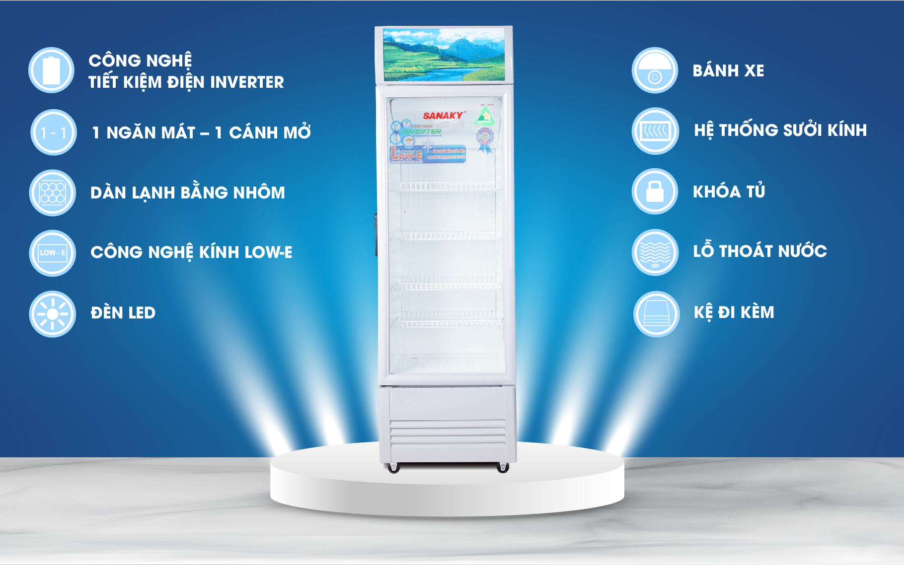 Tủ Mát Sanaky VH-218K3L