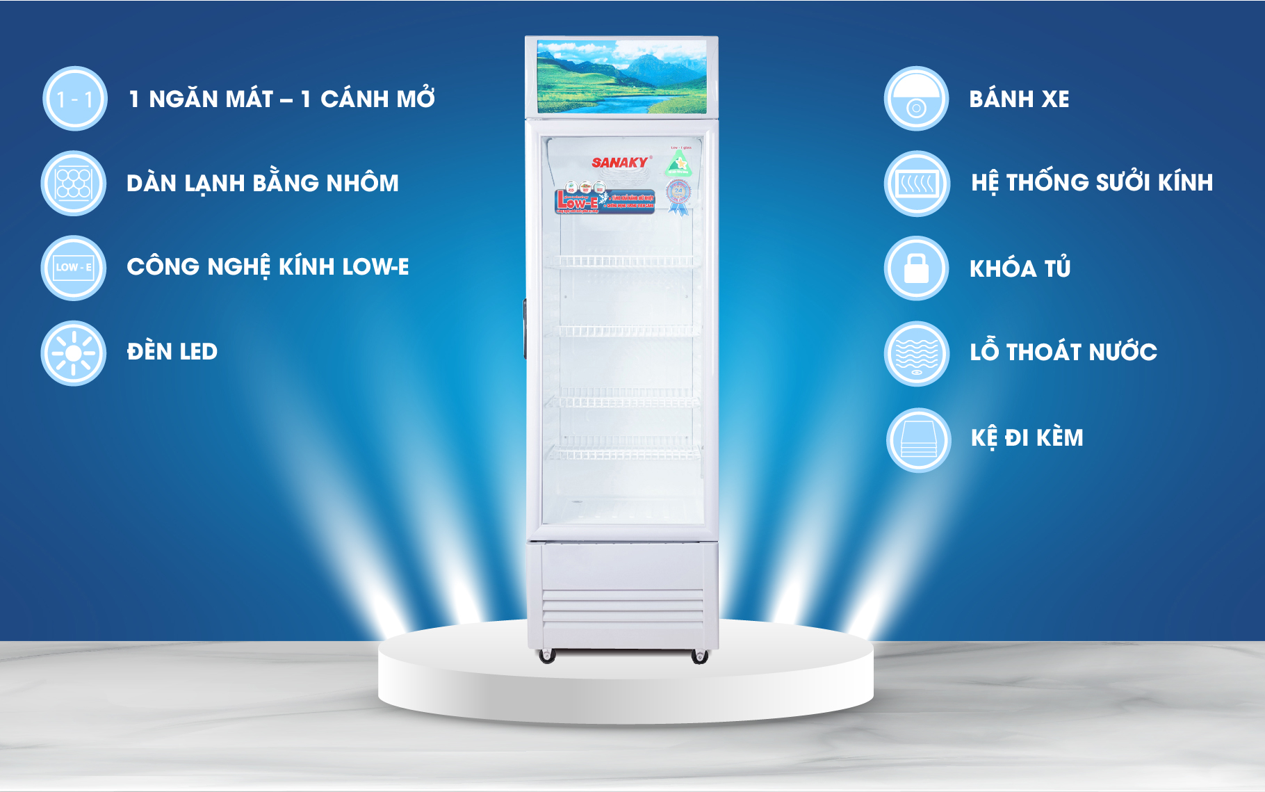 Tủ Mát Sanaky VH-168KL