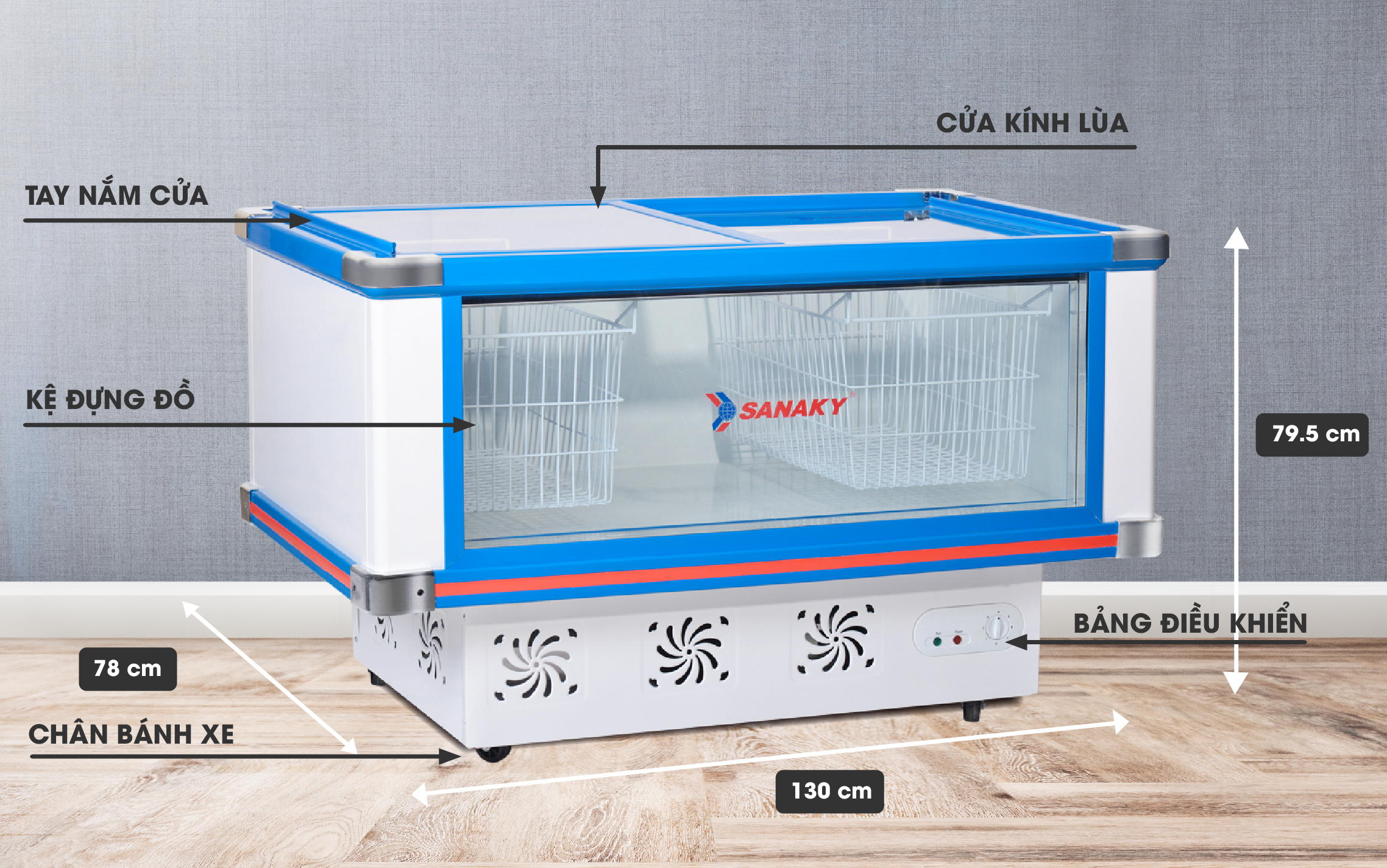 Tủ Mát Sanaky VH-299K