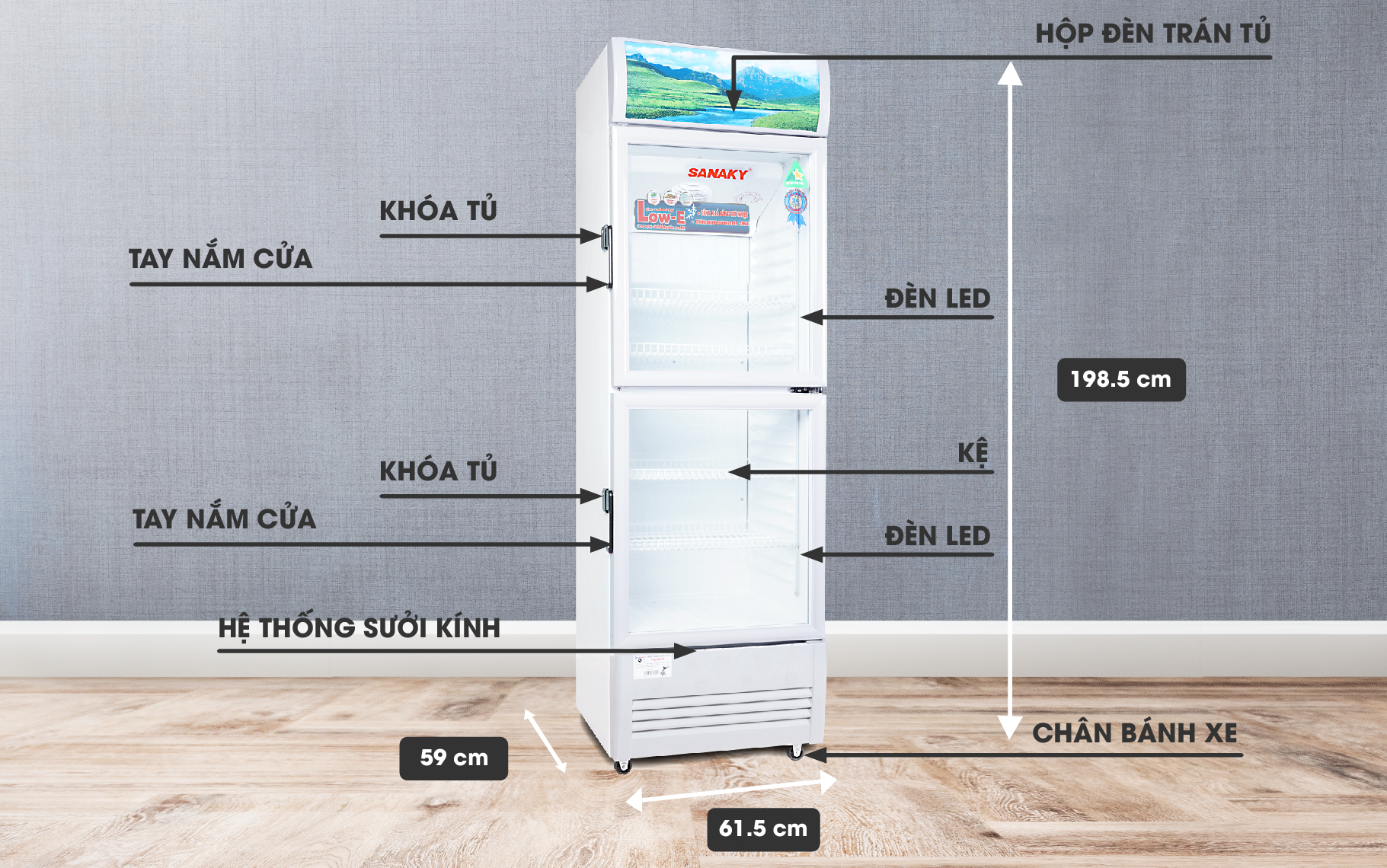 Tủ Mát Sanaky VH-408WL
