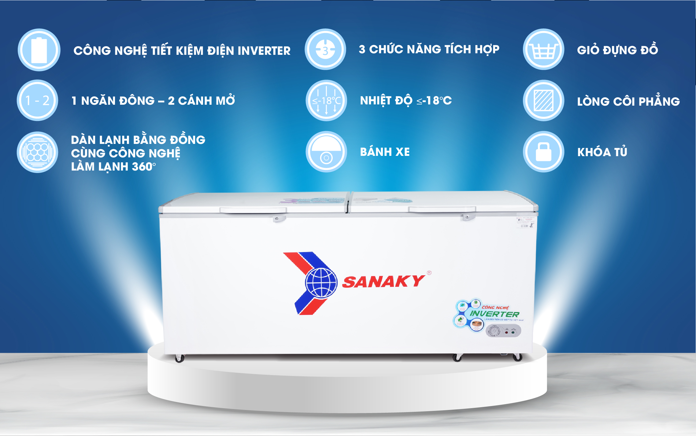 Tủ Mát Sanaky VH-8009HP