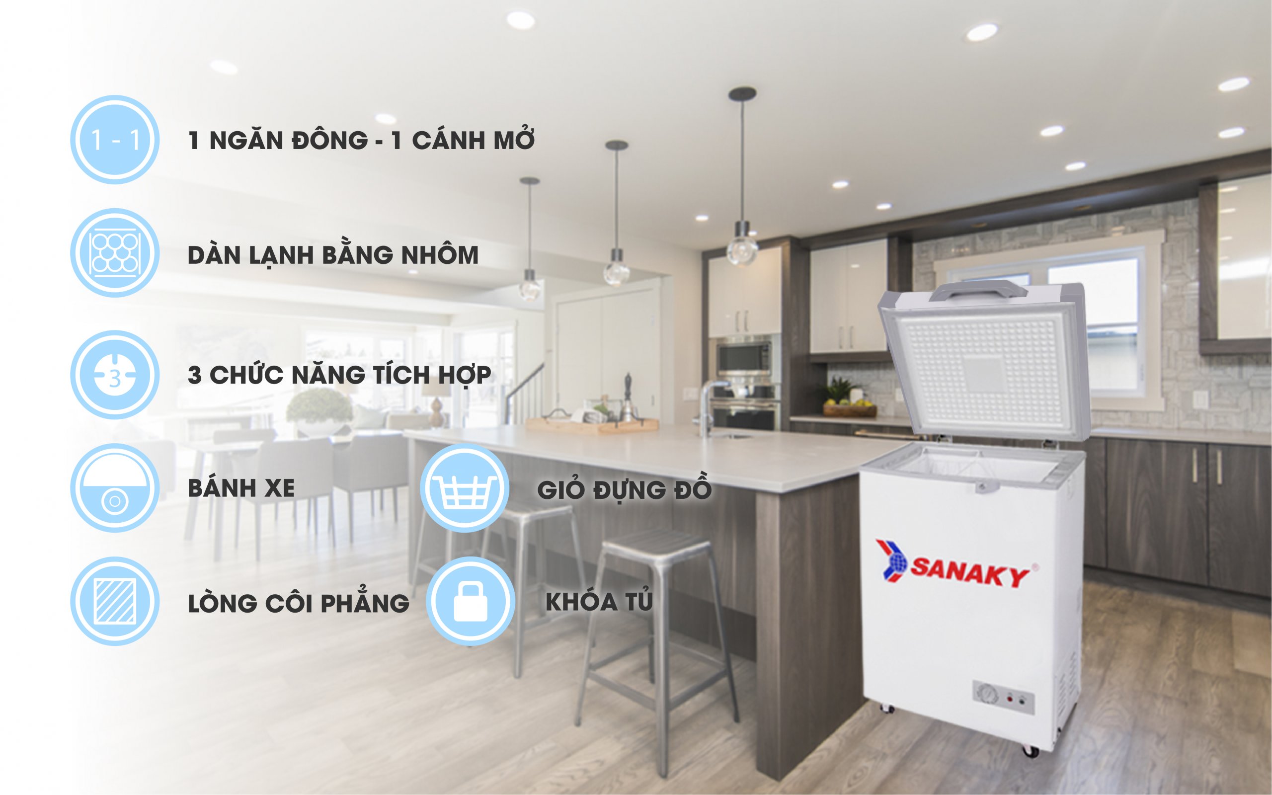 Tủ Đông Sanaky VH-150HY2