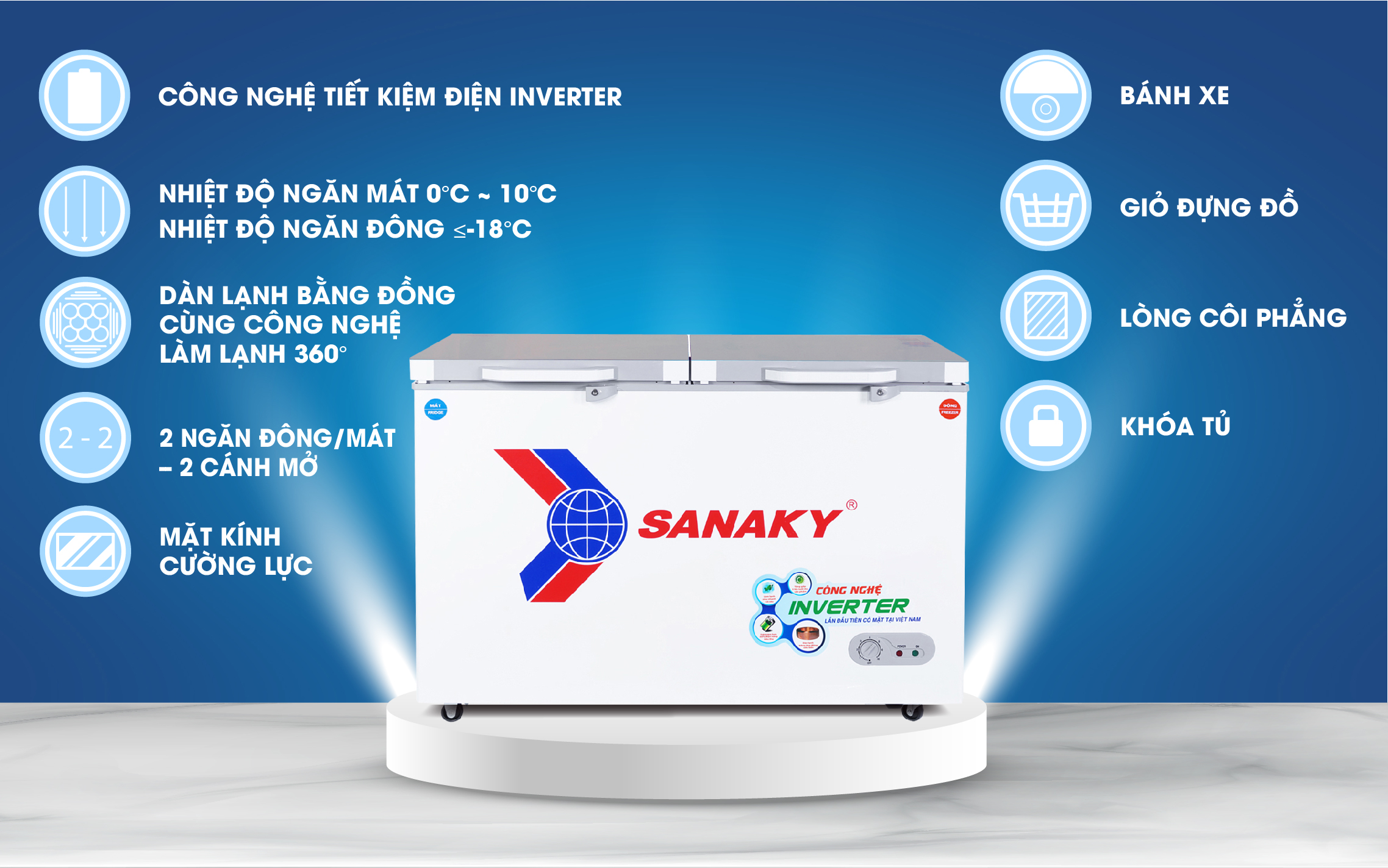 Tủ Đông Sanaky VH-3699W4K