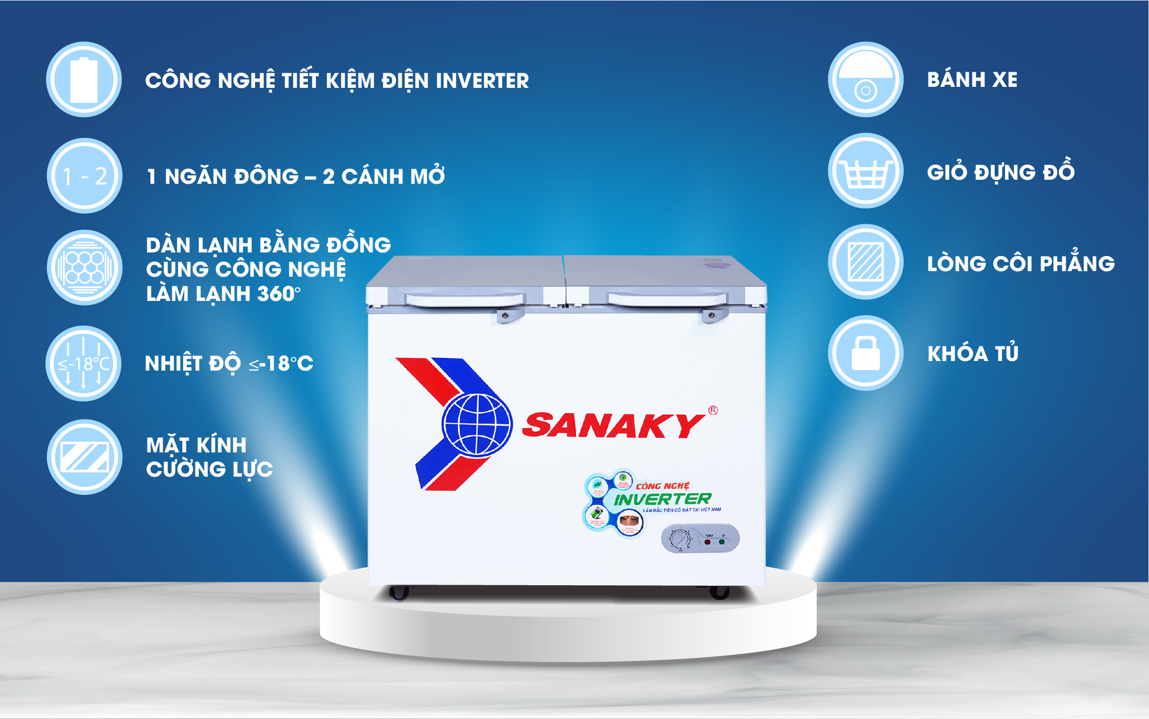Tủ Đông Sanaky VH-2599W4K