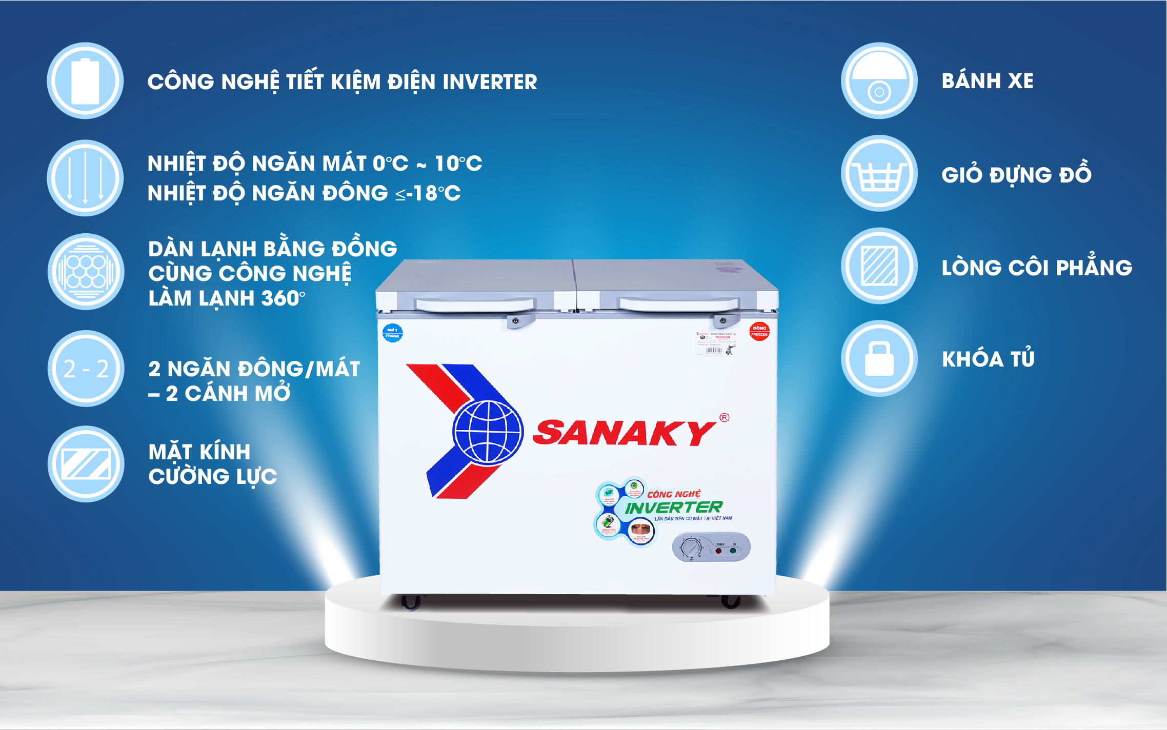 Tủ Đông Sanaky VH-2599W4K