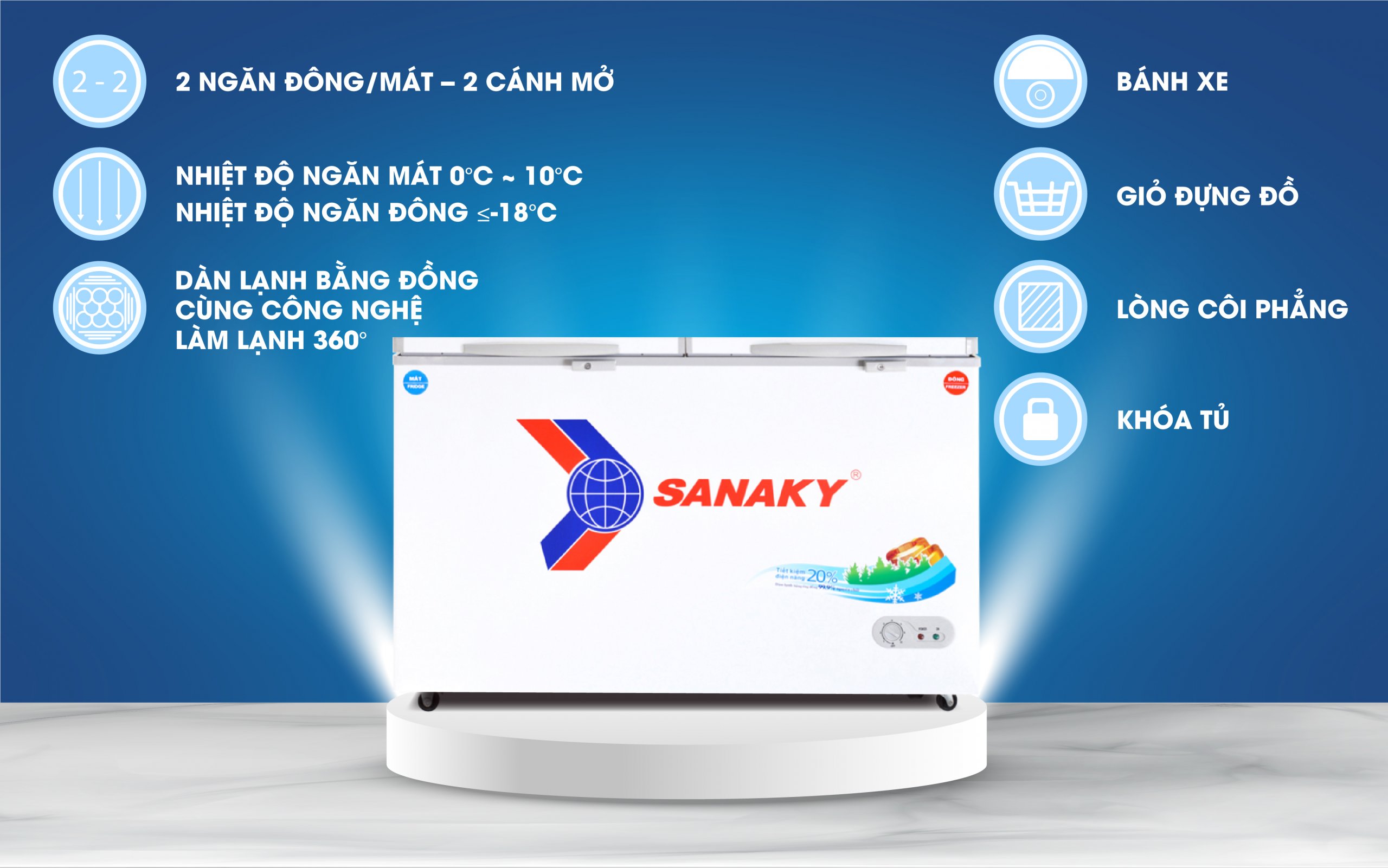 Tủ Đông Sanaky VH-5699W1