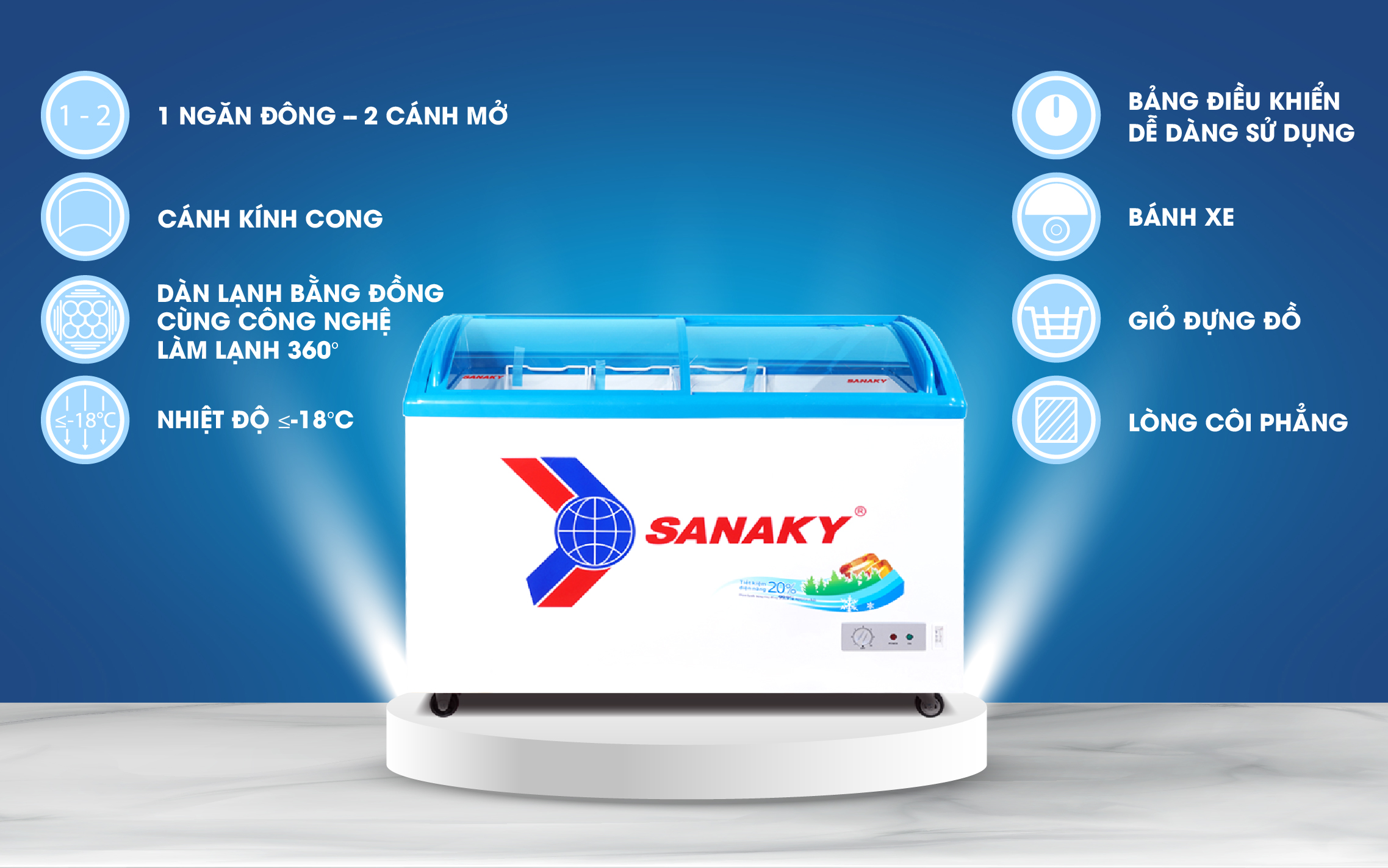 Tủ Đông Sanaky VH-3899K3